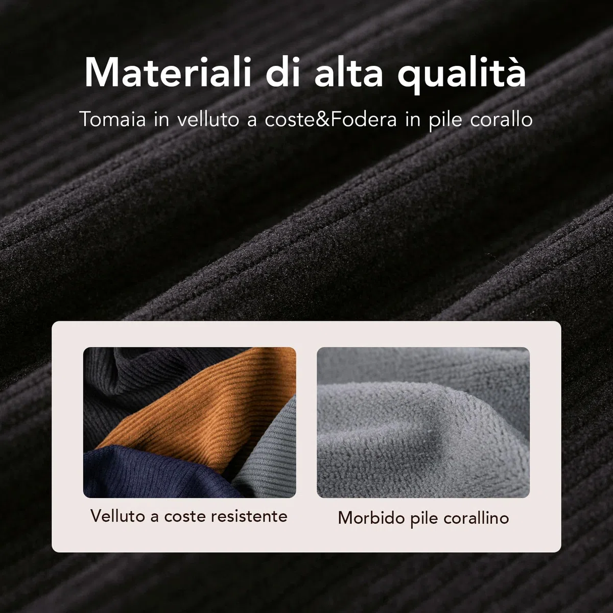 VeraCosy Pantofole Morbido Scuff Traspirante da Uomo Memory Foam Indoor Outdoor Pantofole