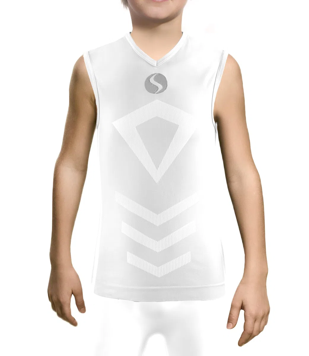 sesto senso Maglietta Termica Senza Maniche per Ragazzi Intimo Sportivo Compressivo Canotta Tank Top