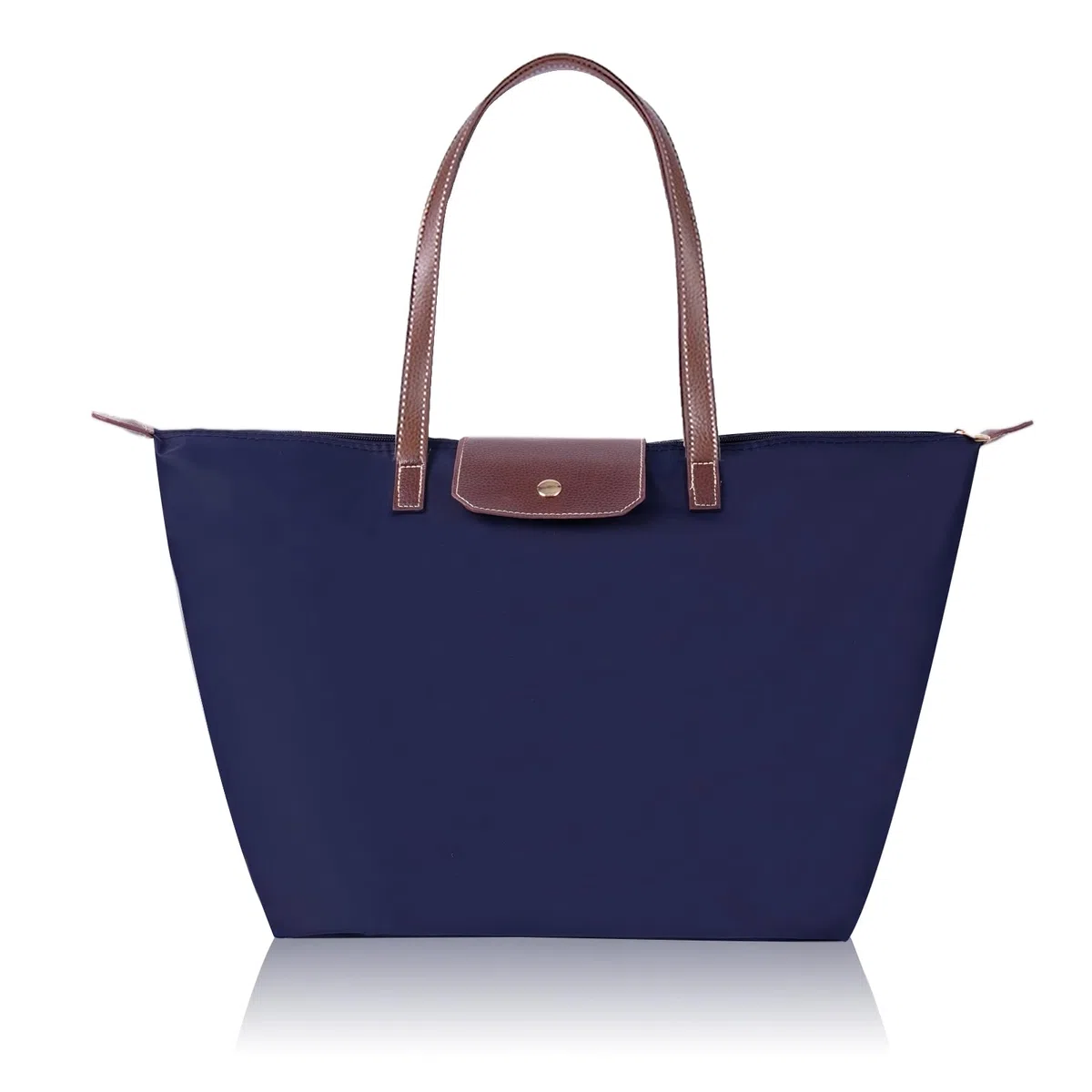 Borsa a tracolla da donna Borsa pieghevole in nylon di grande capacità per le signore Tote Shopping Bag
