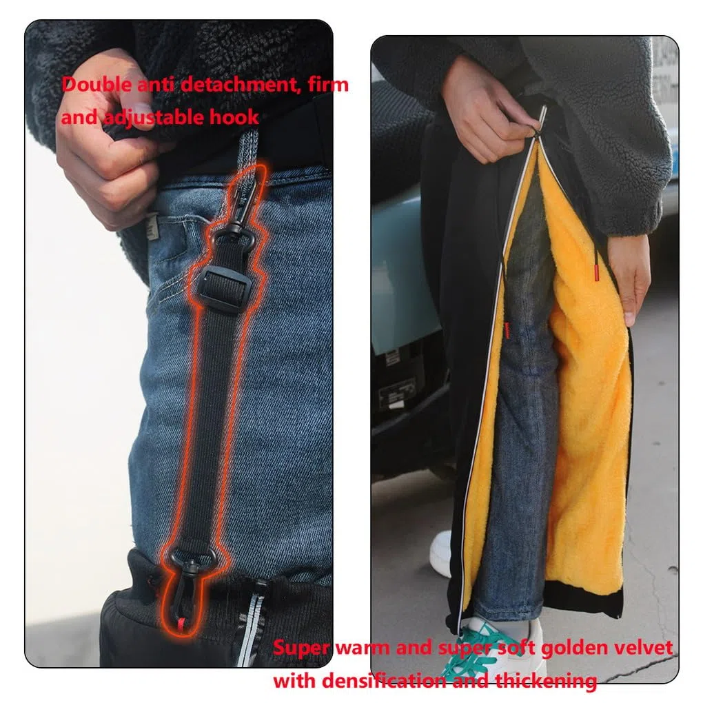 Scaldamuscoli da Bicicletta Ginocchiere Termiche per Moto Scaldamuscoli da Ciclismo Scooter Invernale Calda del Ginocchio Equitazione e Sci Antiscivolo Scaldamuscoli per Ginocchio