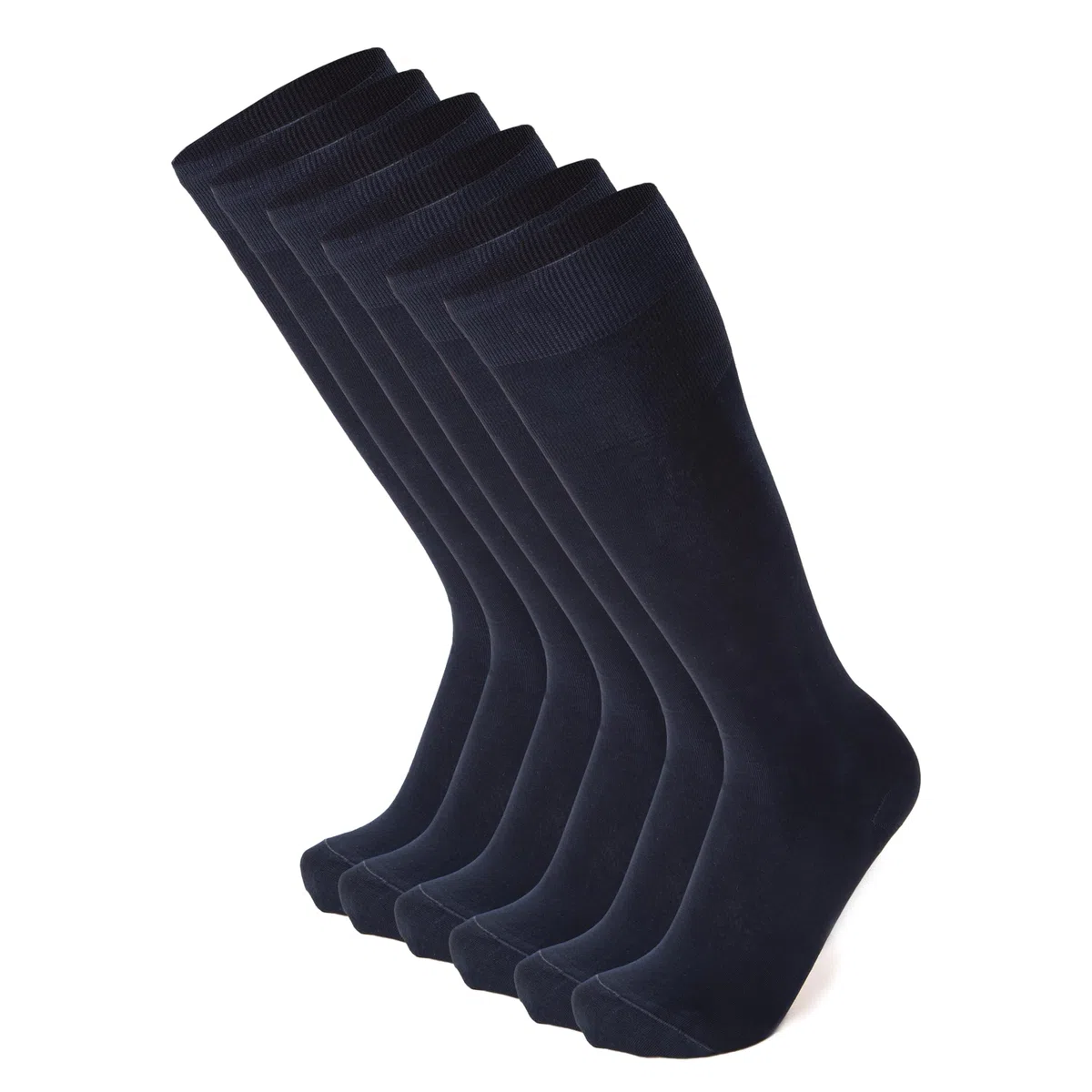 Ciocca Calze uomo lunghe, pregiato cotone 100% FILO DI SCOZIA - Calzini 6 Paia - tre taglie - Resistenti - Eleganti