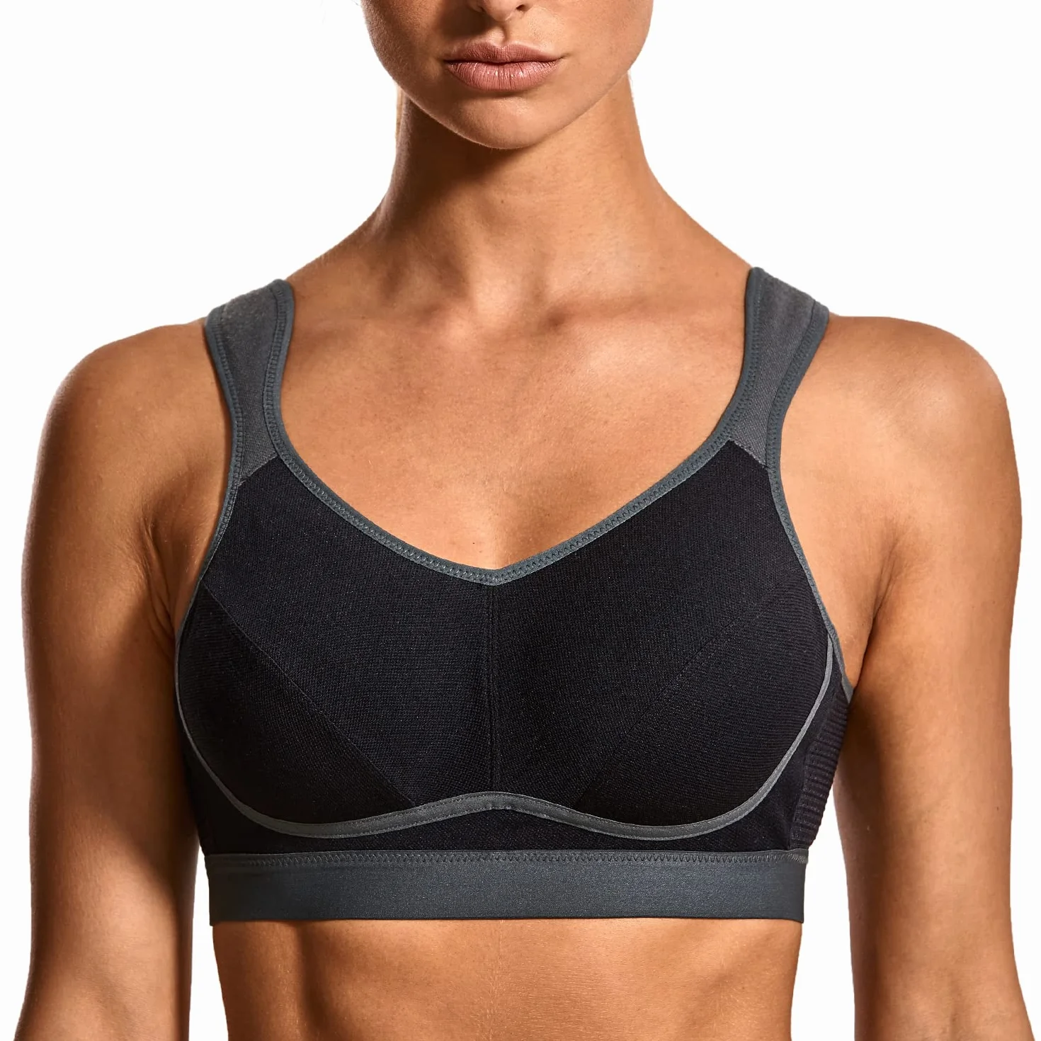 SYROKAN Donna Reggiseno Sportivo Massimo Supporto Senza Ferretto