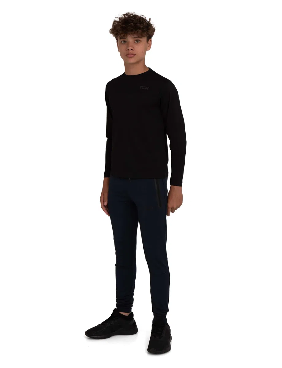 TCA Bambino Rapid Pantaloni Tuta da Corsa con Tasche a Zip - Pantalone Sportivo Leggero