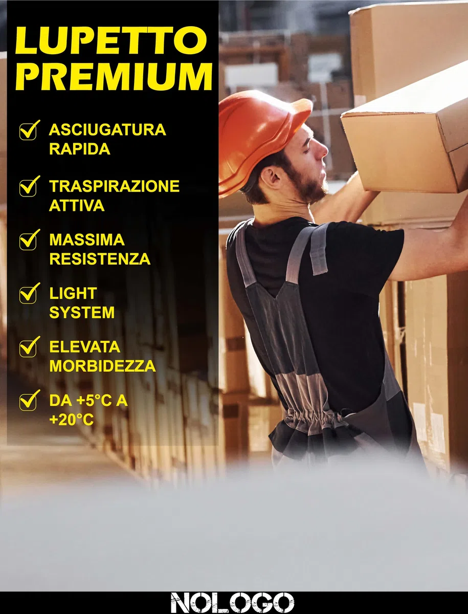 Maglia Termica Uomo Manica Lunga da Lavoro - Maglia Tecnica Traspirante, Intimo Termico Uomo Invernale, Senza Cuciture né Etichette, Elasticizzato - Made in Italy