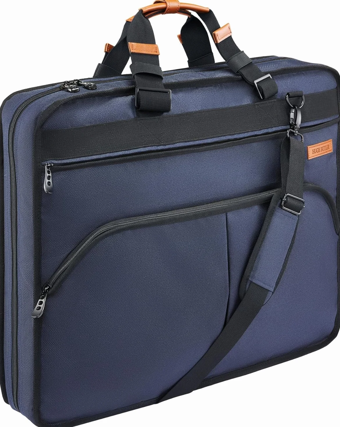 Custodia per Abiti da Uomo – Alister – Pratica Borsa da Viaggio per Abiti – Borsa Porta Abiti - Organizer per Vestiti – Elegante Colore Blu Navy, Perfetta per I Viaggi di Lavoro