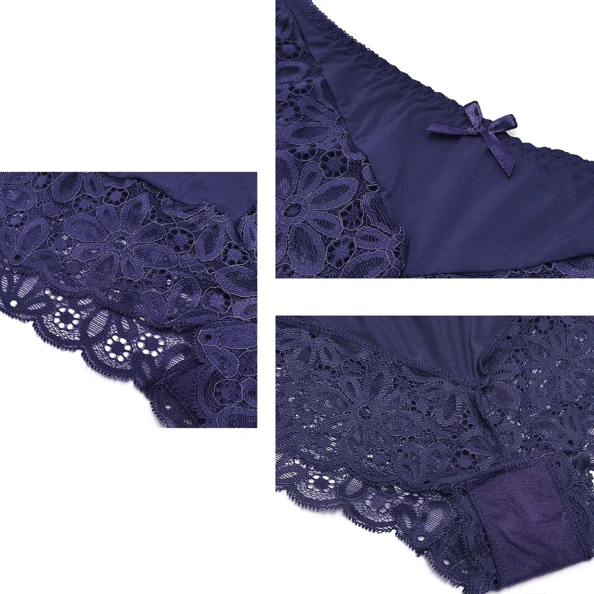 SHEKINI Women's Lingerie Set Lace Matching Bra And Panty Set Underwire Bra Push Up Underwear Set