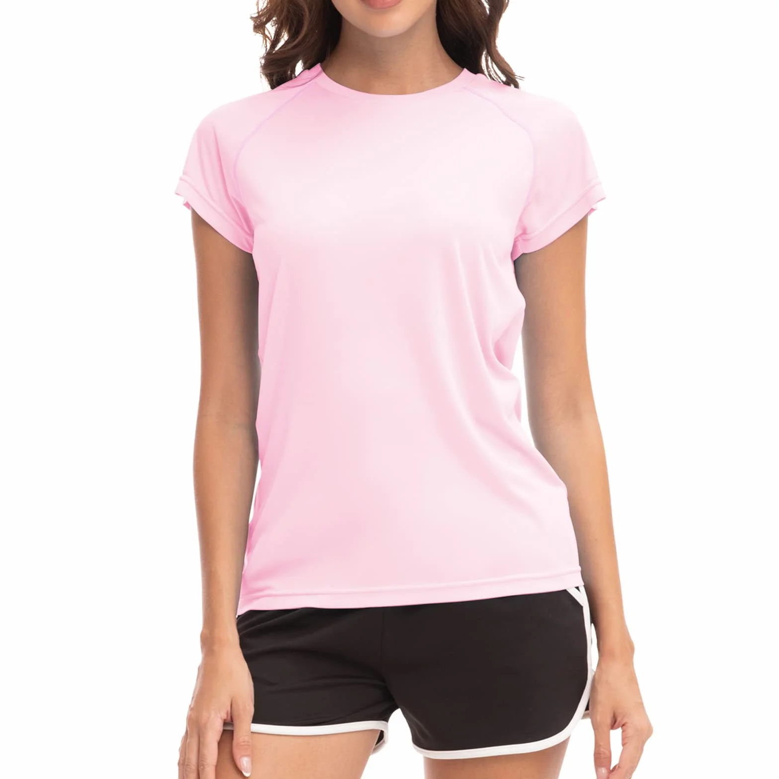 MEETWEE Camicie da Donna T-Shirt a Maniche Corte Atletico Casual Top Quick Dry UPF 50+ Corsa Nuoto Surf Allenamento Yoga Sun Tee Shirt