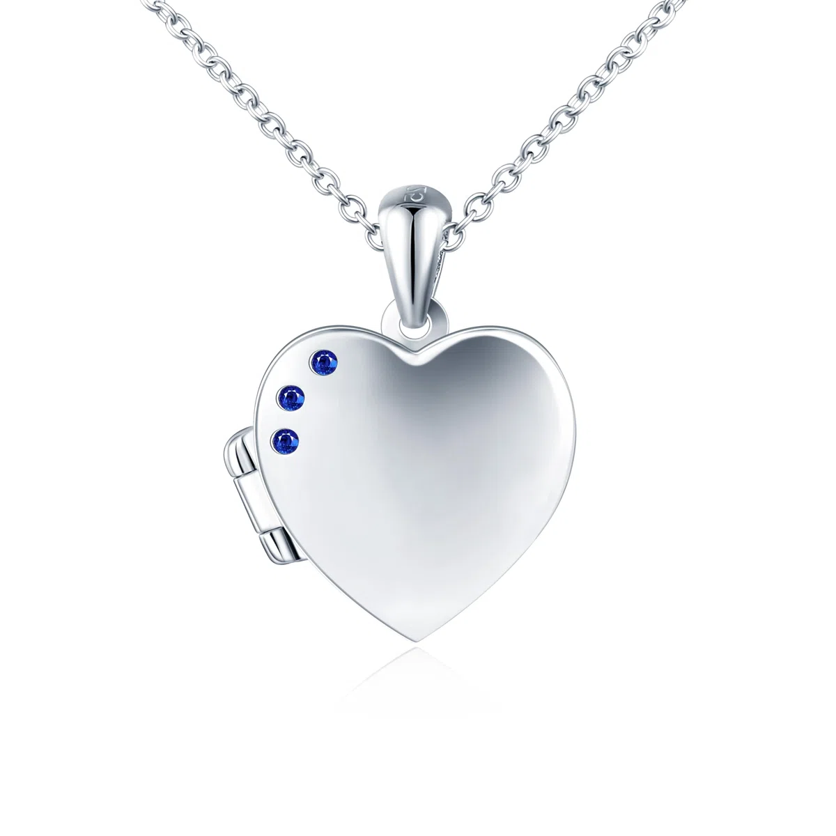 Collane ciondolo cuore con foto in argento 925 da donna ragazze Collana Medaglioni con zirconi Ciondoli apribili creativa gioielli di moda