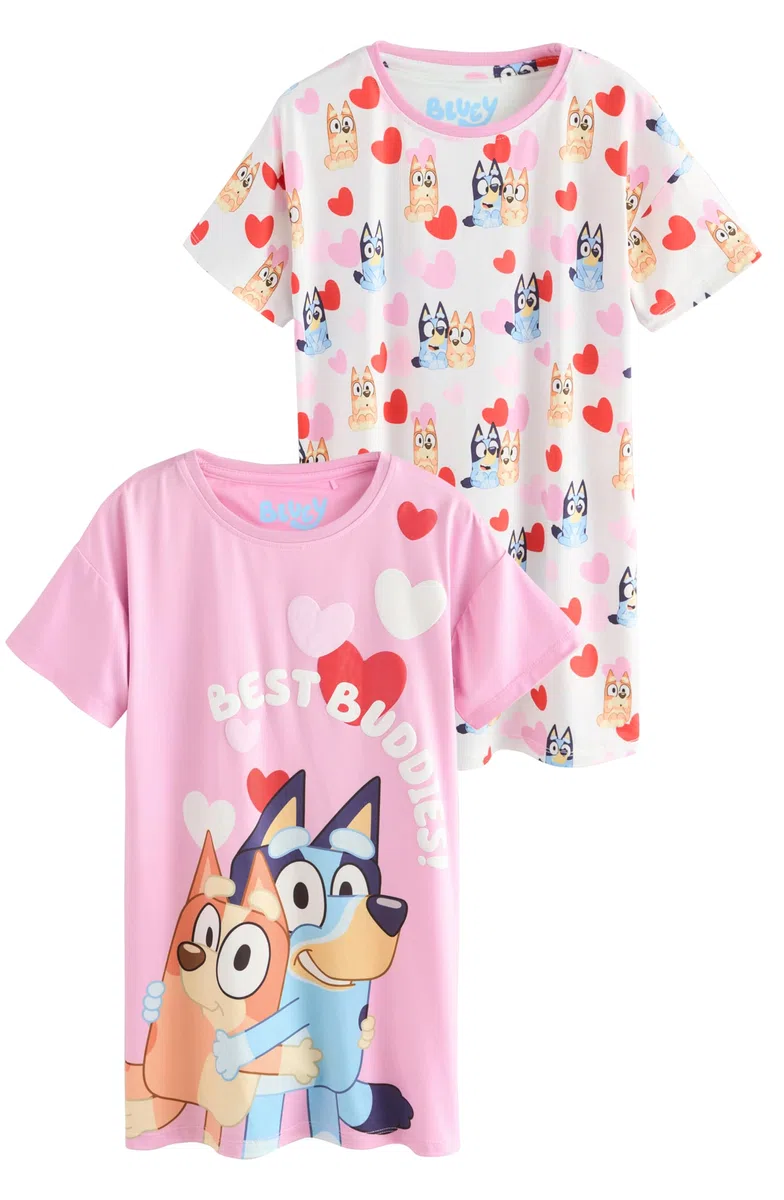 NEXT Ragazza Confezione da 2 Camicie da Notte Bluey