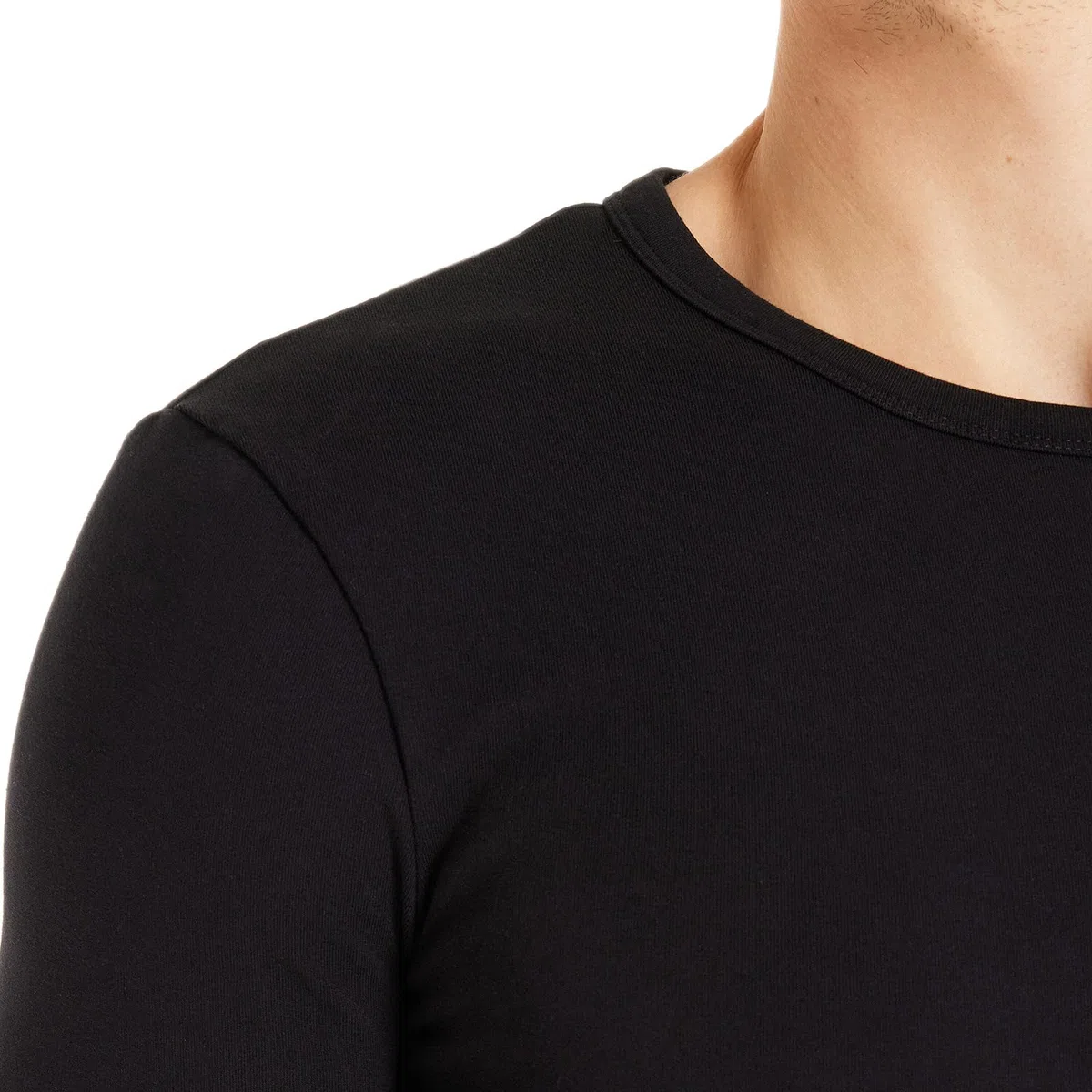 Magliette da Uomo 100% Cotone Caldo Felpato Pacco da 3 Pezzi T-Shirt Uomo Maniche Lunghe Magliette e Canottiere Intime Made in Italy