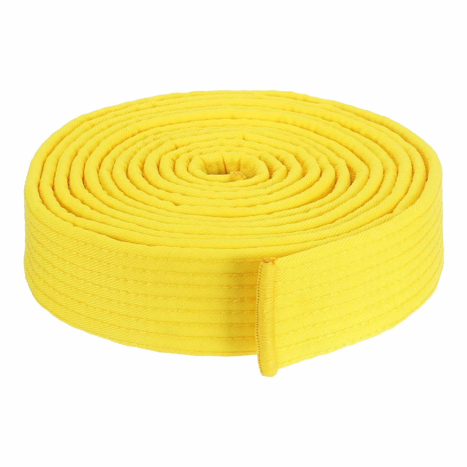 PATIKIL Cintura di Rango Colorata Taekwondo 1,6" x11,8 Piedi 3,6m, Cintura da Karate Judo Arti Marziali in Cotone per Insegnamento Allenatore, Giallo