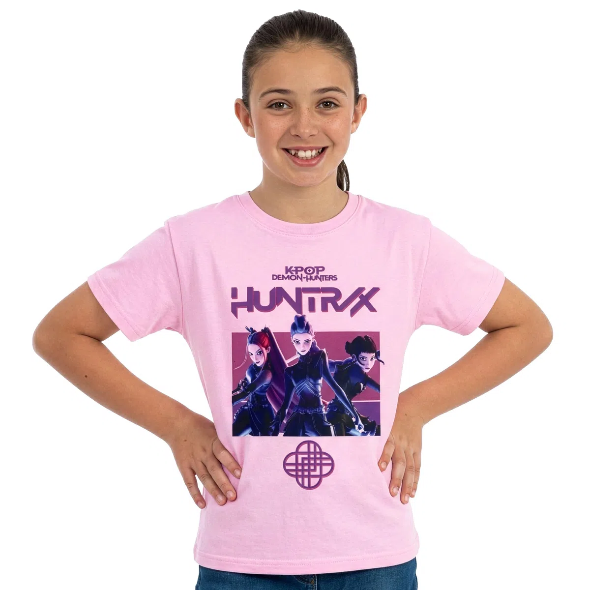 KPop Demon Hunters Maglietta Bambina, Maglietta Ragazza Huntrix, Vestiti Bambina K Pop, Top Ragazza Manica Corta