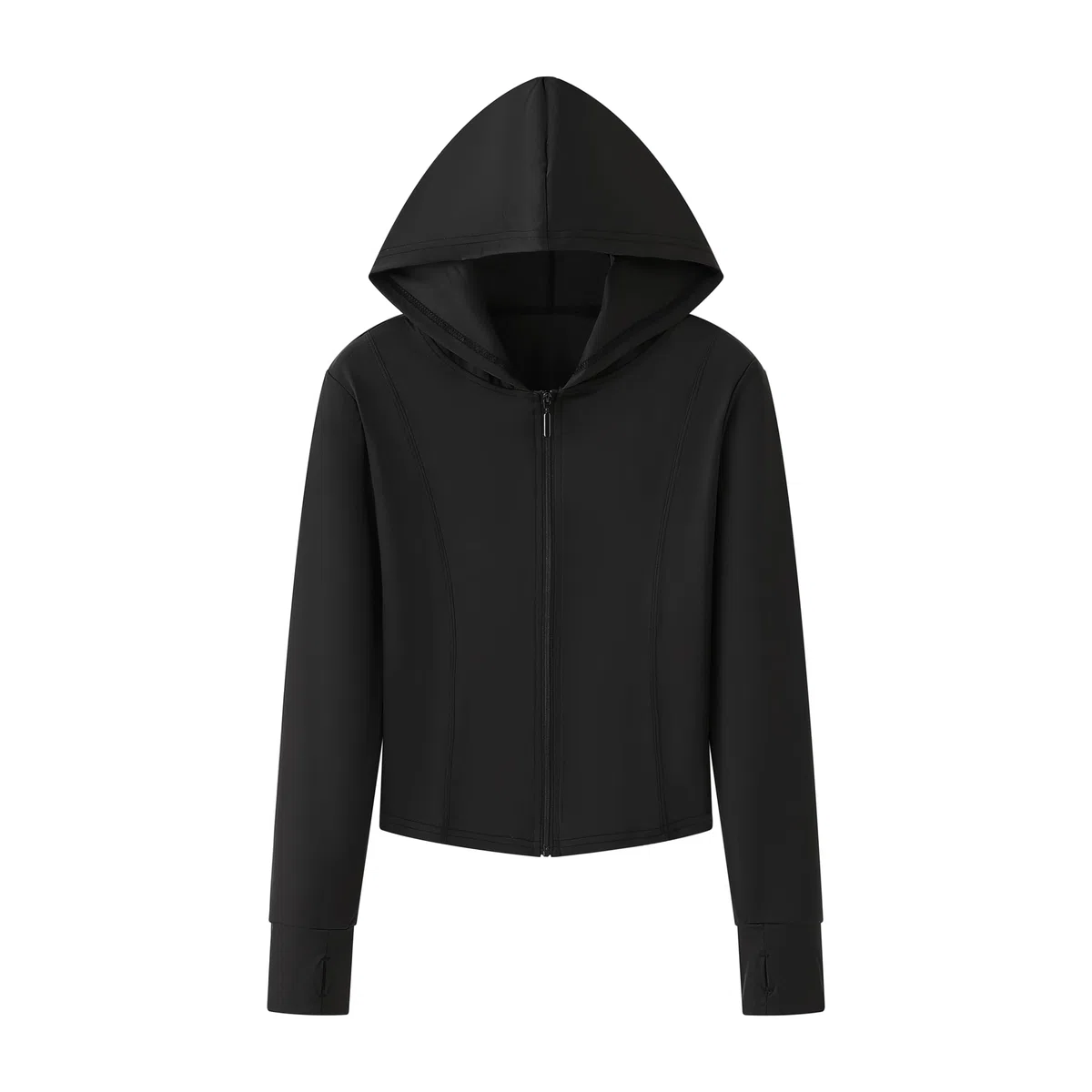 GRECERELLE Elegante giacca da corsa da donna, tinta unita, con zip, leggera, protezione solare, abbigliamento estivo