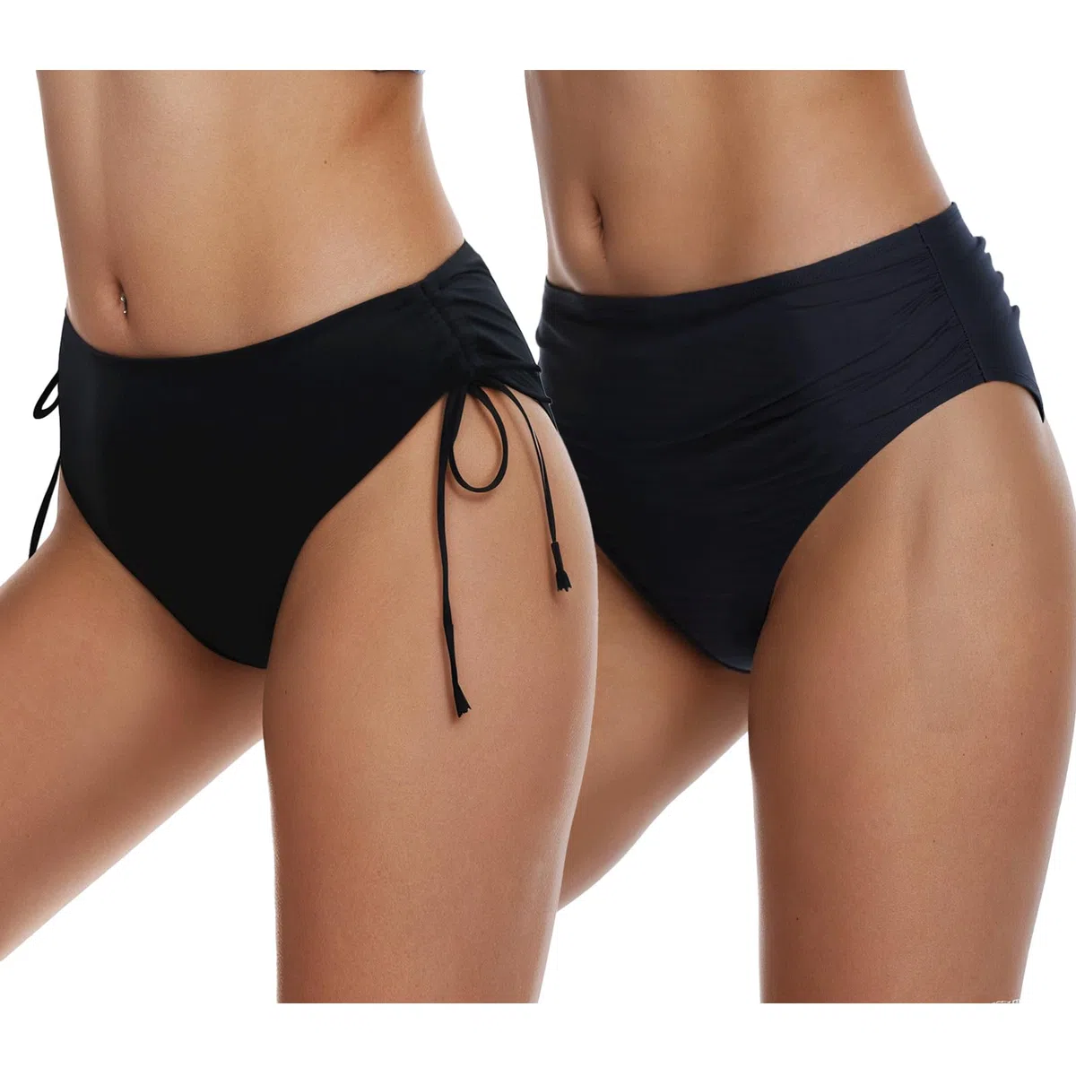Adigaber Slip da Bikini Vita Alta e Bassa Sexy Pacco da 2 per Donne Ragazze Adolescenti Bikini Bottom
