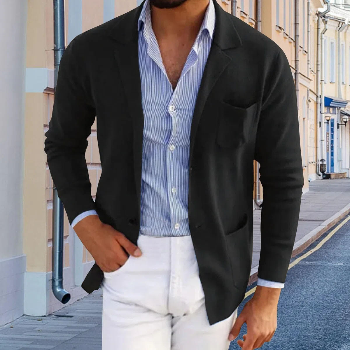 Blazer da uomo a maniche lunghe giacca blazer da uomo UK Slim Fit Smart Casual Business Suit Giacca sottile Blazer sportivo da uomo abiti leggeri abiti quotidiani Giacche per feste di nozze Top