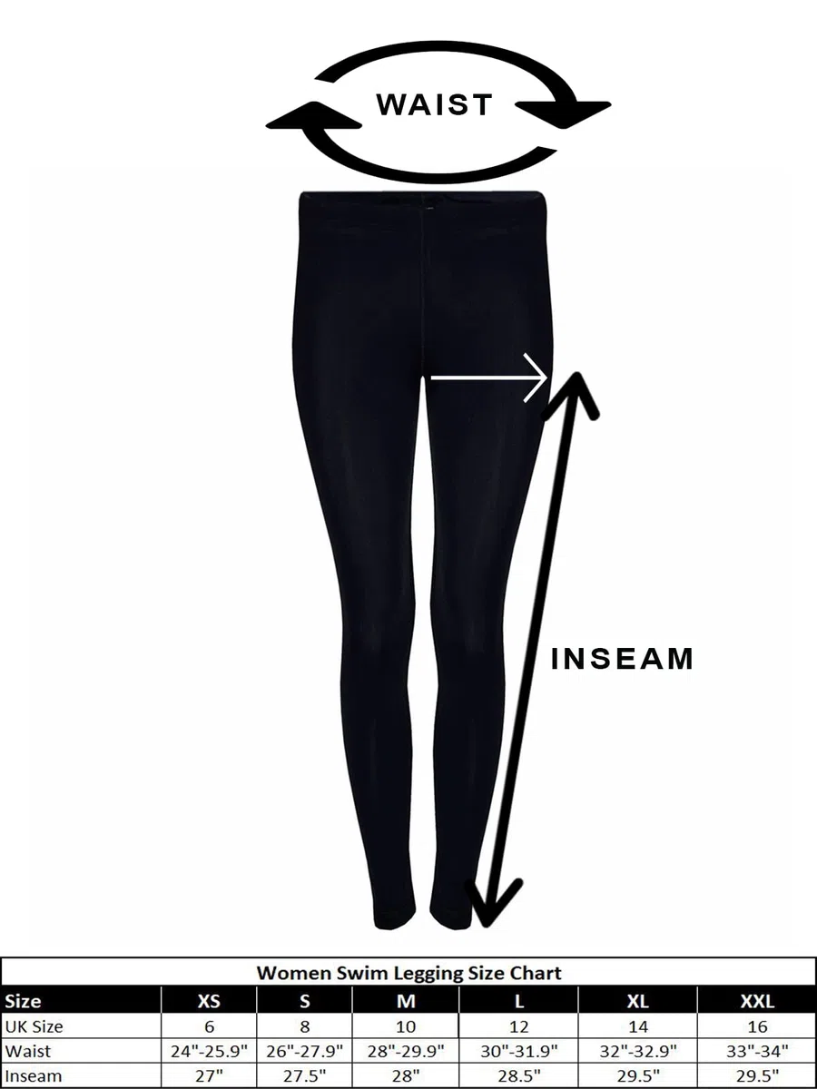 Leggings da nuoto da donna Pantaloni da nuoto da donna Pantaloni da bagno Mute con coulisse