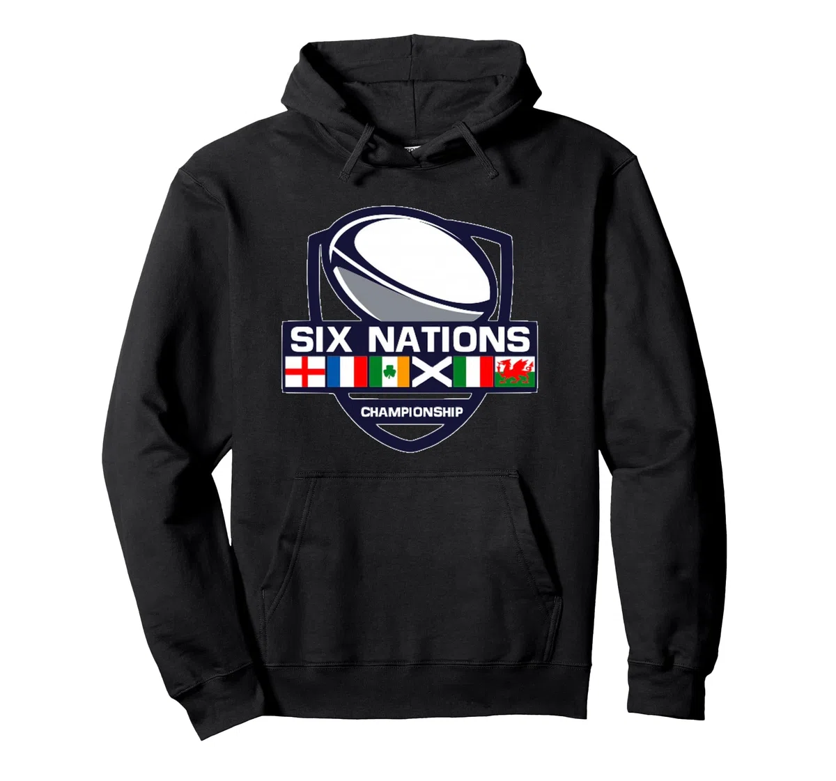 Sei Nazioni Rugby Torneo Felpa con Cappuccio