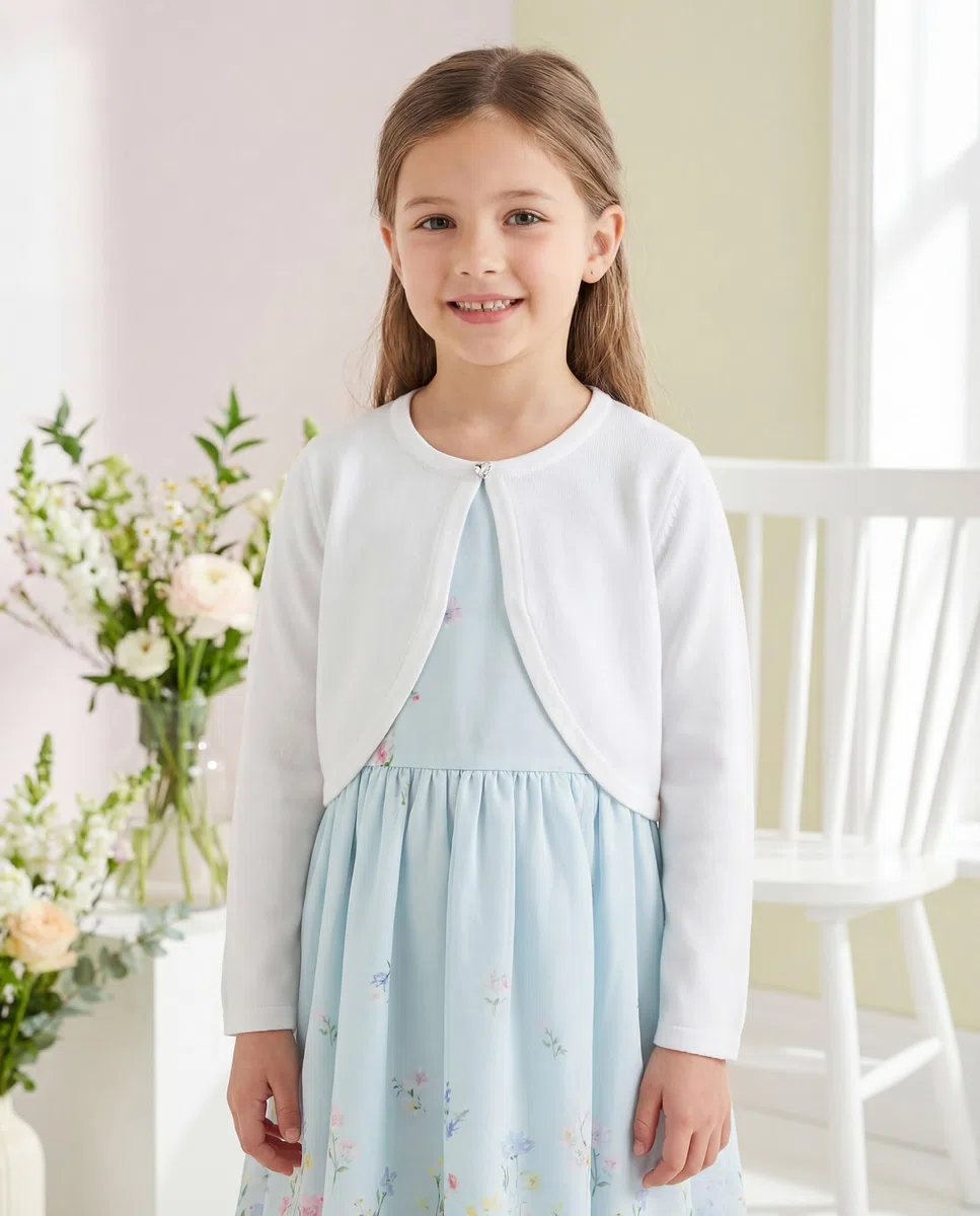 Bolerose Ragazze Manica Lunga Bolero Bambini Caridgan