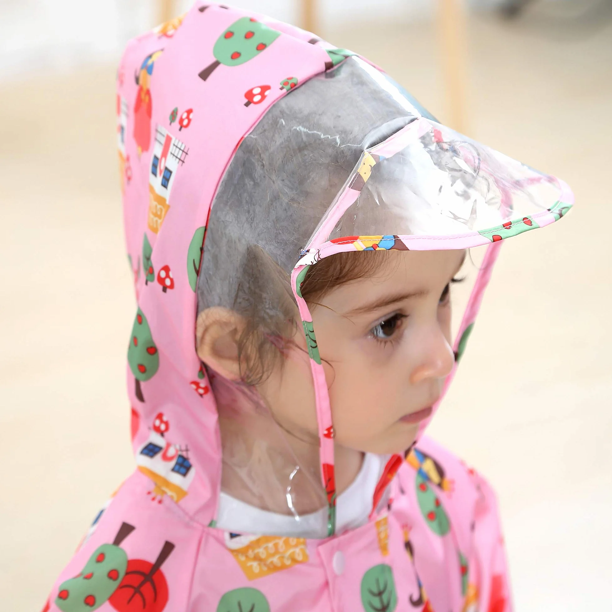 Impermeabile Pioggia Bambino Impermeabile Antipioggia Tuta Bambini Con Cappuccio Ragazze Ragazzi Poncho Portatile Jogging Tutto in Uno Giacche Impermeabili Bimba Bimbo Unisex 1-7 anni