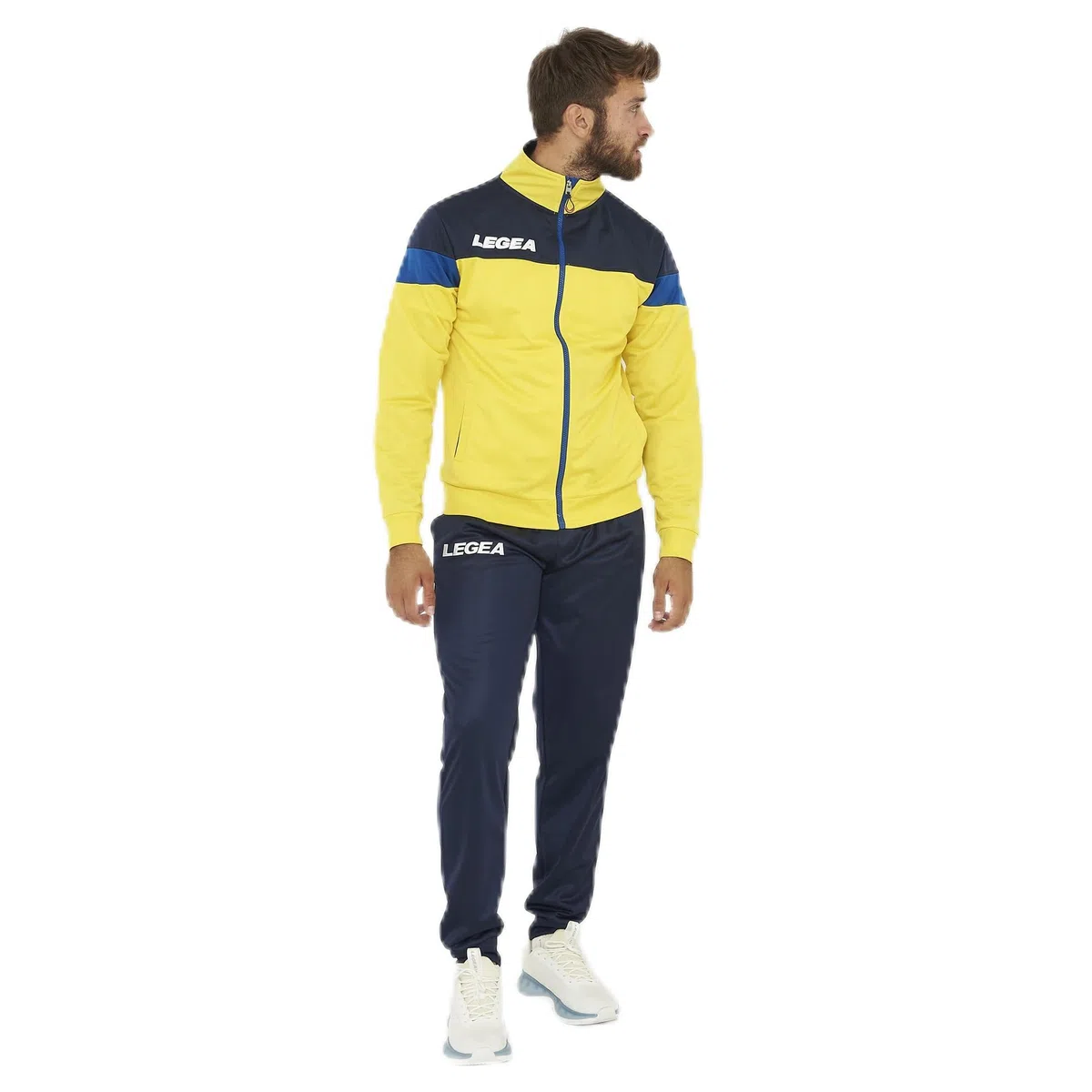 LEGEA Tuta sportiva completa BOLIVIA CUBA in poliestere con full zip e tasche da sport uomo