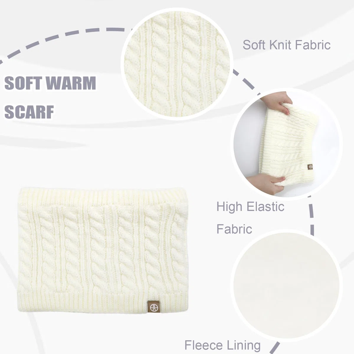 Lifup 3 Pezzi Bambini Inverno Beanie Cappello Sciarpa Guanti Set, Termico Maglia Crochet Spessa Pom Kids Beanie Cappello Sciarpa Guanti per 5-12 Anni Ragazzi Ragazze