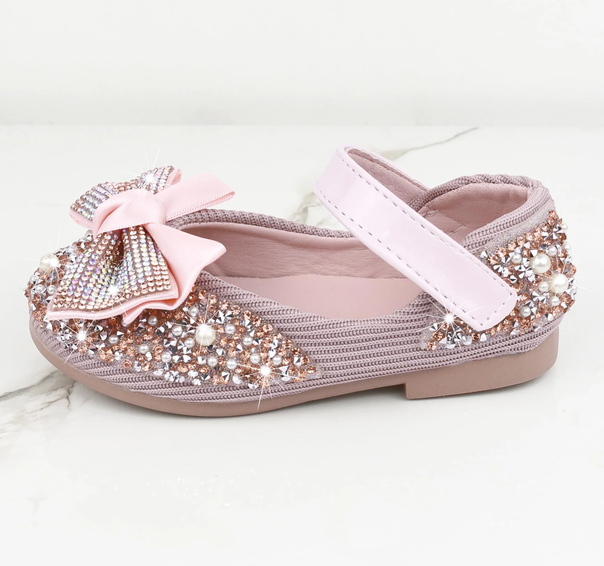 Scarpe Principessa con Paillettes, Scarpe Glitterate per Ragazza Bambina Bimba, Scarpe Cosplay Eleganti per Festa Cerimonia