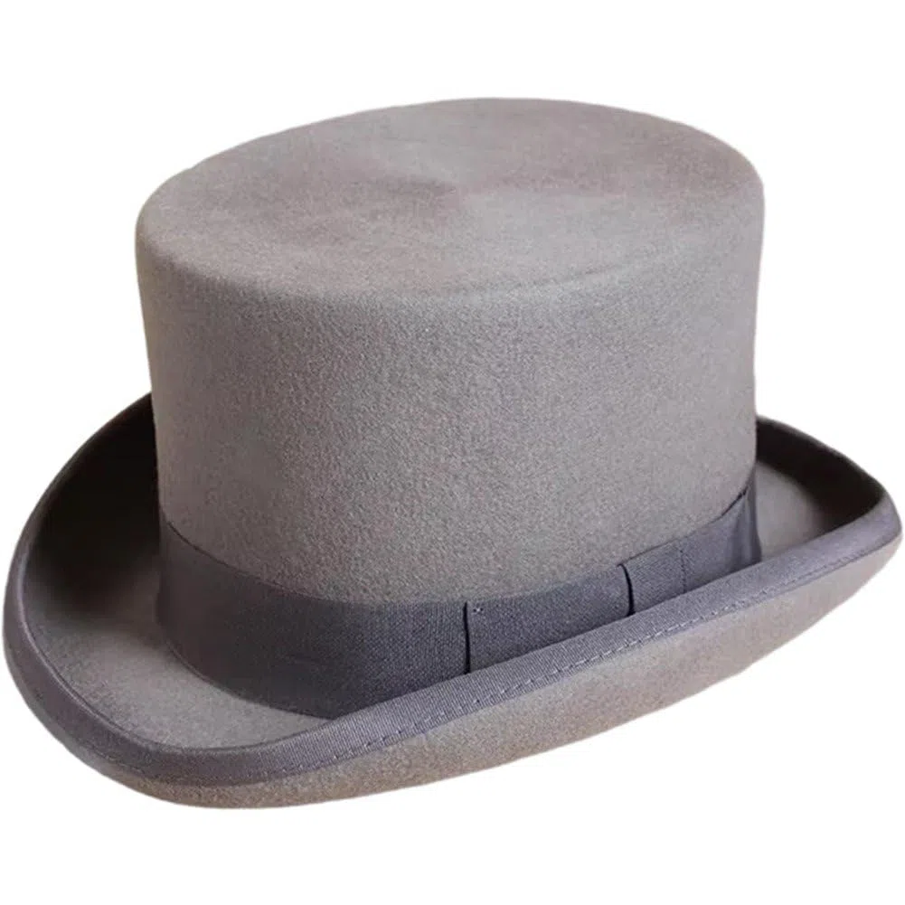 Cappello a Cilindro in Lana Uomo, Cappelli a Cilindro Vittoriani per Uomo E, Cappello a Cilindro Alto Cappellaio, Cappello Smoking Formale, Berretto Uomo per Costume Natalizio