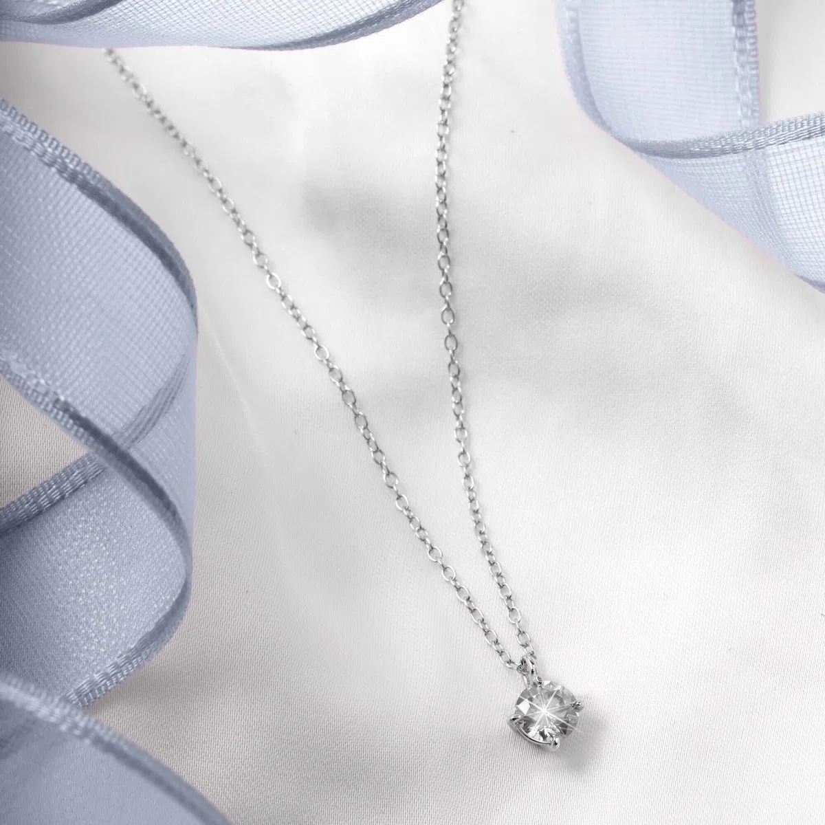 BLUESPIRIT Collana da donna, Collezione Aurora, in Argento 925, Zirconi,Idee regalo - P.25U210000600