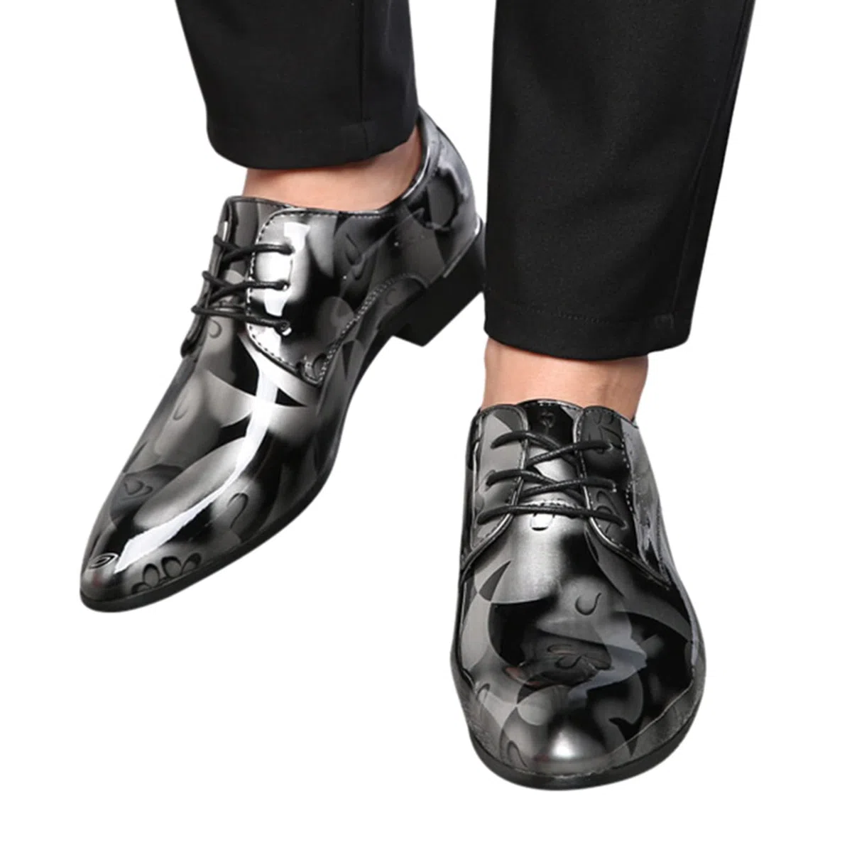 Derby 39-48 - Scarpe da uomo in pelle, stile classico