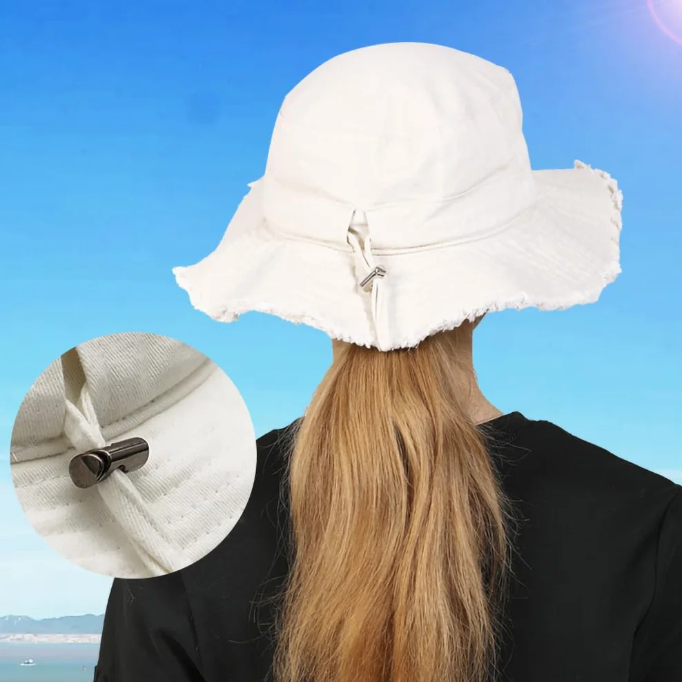 Cappello da sole da donna da uomo, cappello anti UV UPF 50+ estate cappello a secchiello pieghevole cappello da pescatore a tesa larga berretto visiera capelina spiaggia cappello giungla