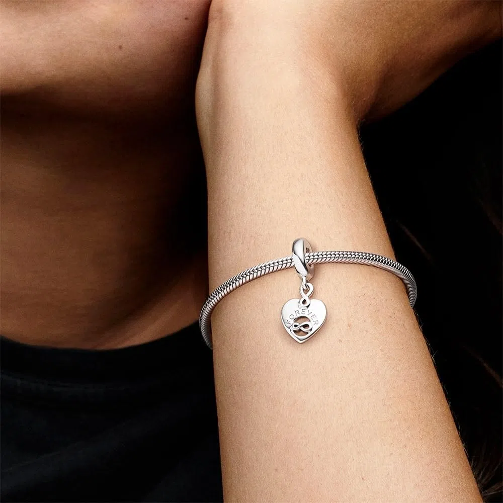 PANDORA - Charm a tema amicizia, in argento sterling