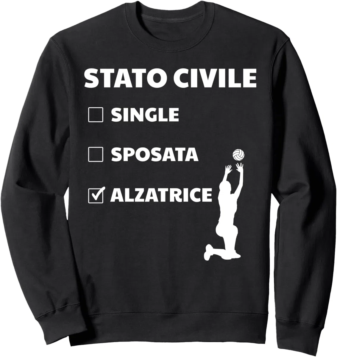 Pallavolo Volley Ruolo Alzatrice Pallavolista Felpa