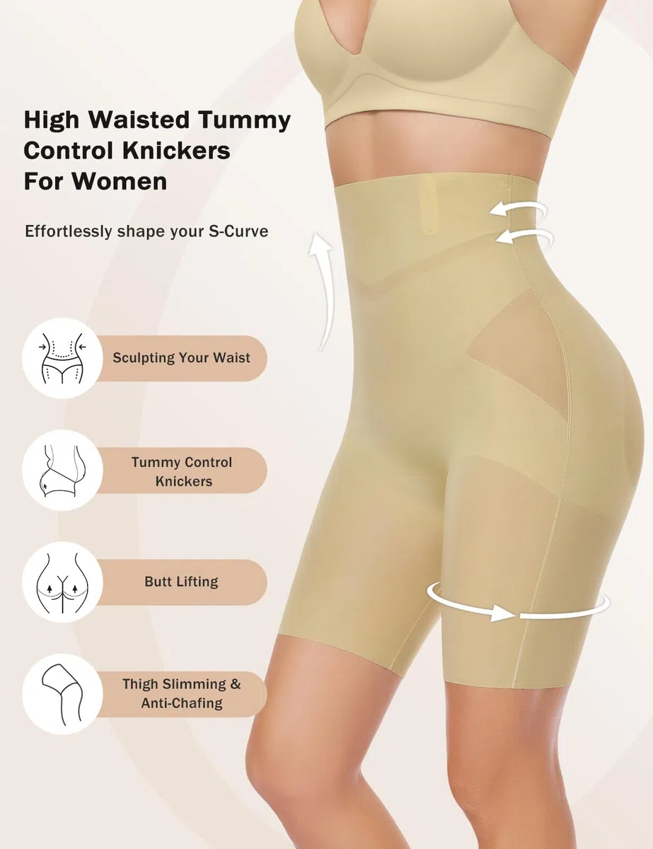 UMIPUBO Guaina Contenitiva Donna Pancia Piatta Mutande Snellente Intimo Contenitive Vita Alta Traspirante Elastico Intimo Modellante Controllo Post Parto Pantaloncini