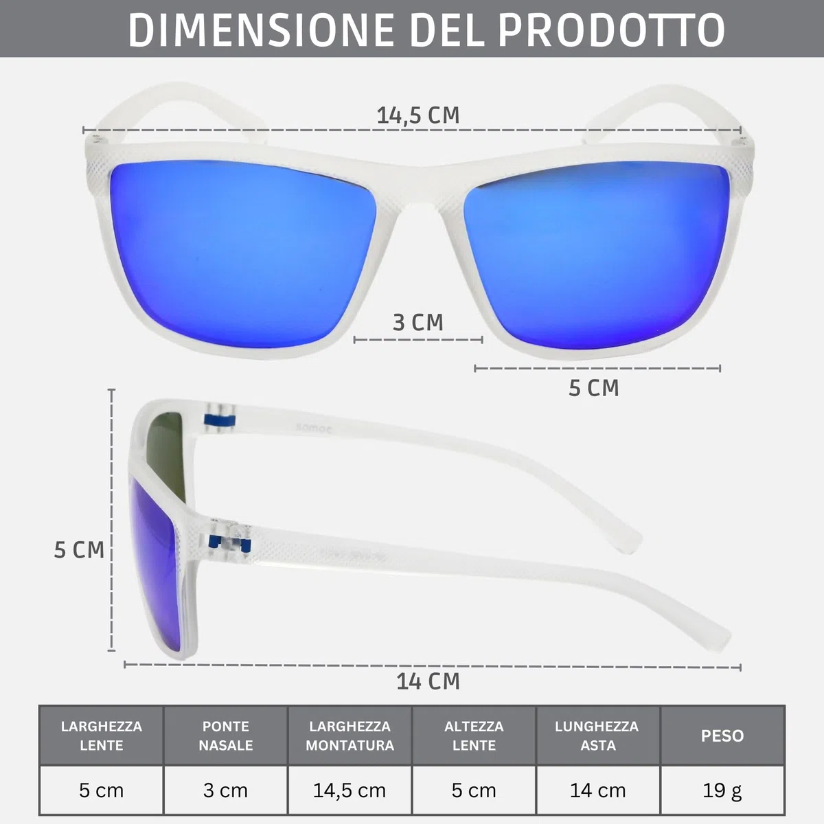 Occhiali da Sole da Uomo Donna Polarizzati, 100% Protezione UV400 per Guidare la Pesca, occhiali da sole da guida moda SP9390