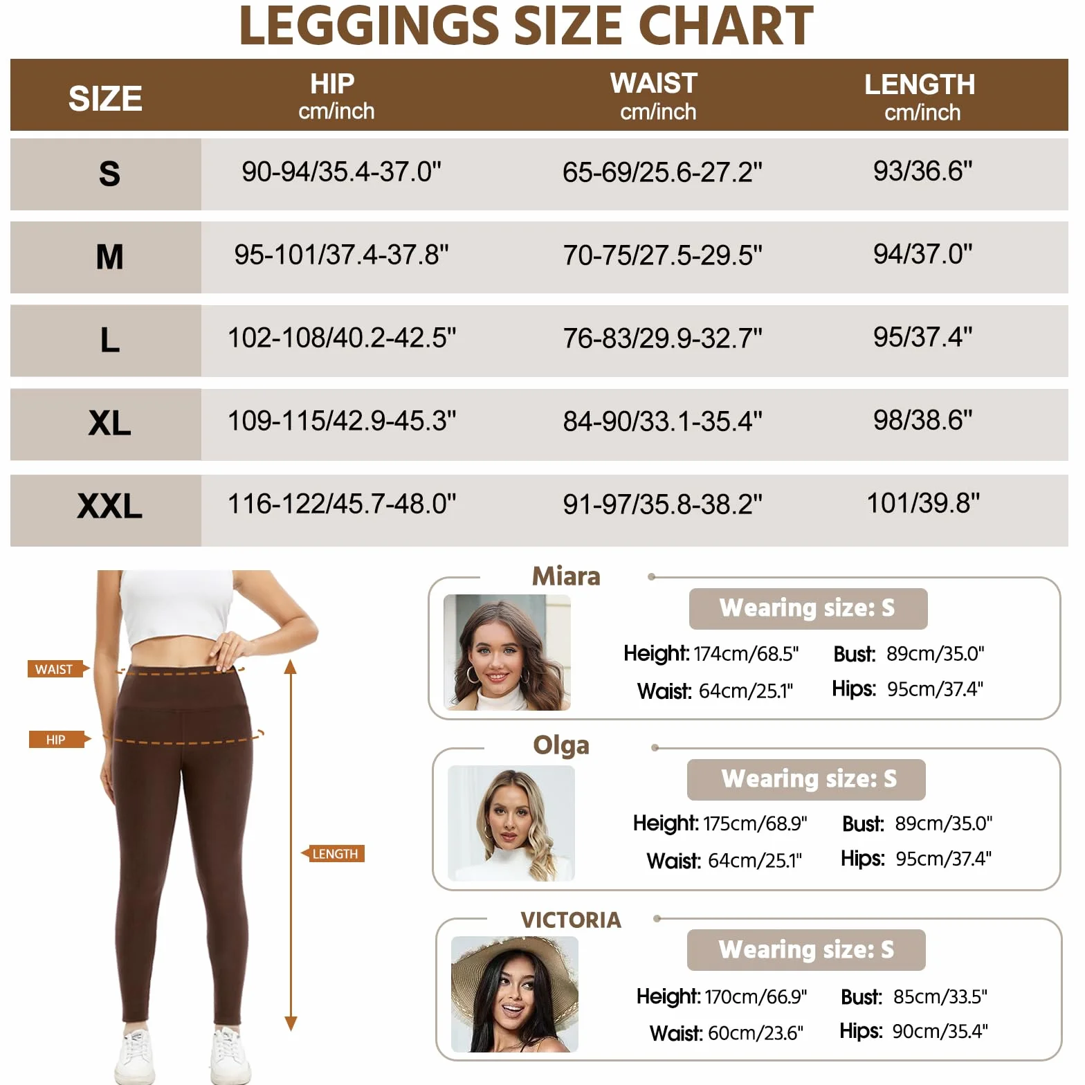 Voqeen Leggins Felpati Donna Leggings Elastici Morbido Invernali Termici Donna Collant Felpati Termiche a Vita Alta