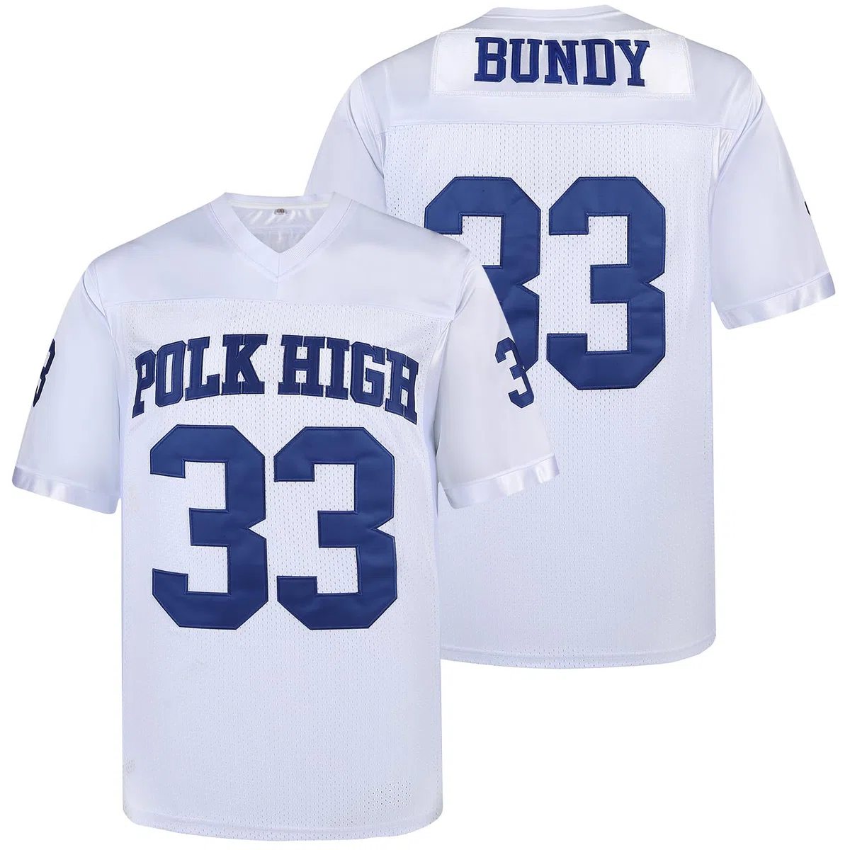 33 AL Bundy - Maglia da calcio da uomo, stile hip hop anni '90, colore: bianco