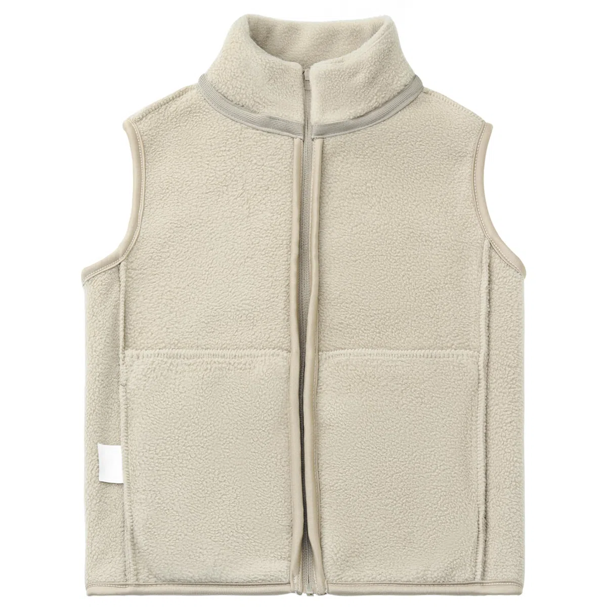 Bambino Bambini Pile Polare Gilet Adulti Giacca Senza Maniche Colletto in Piedi Antivento Cerniera Caldo Cappotto Solido Genitore-Bambino Leggero Capispalla Tops