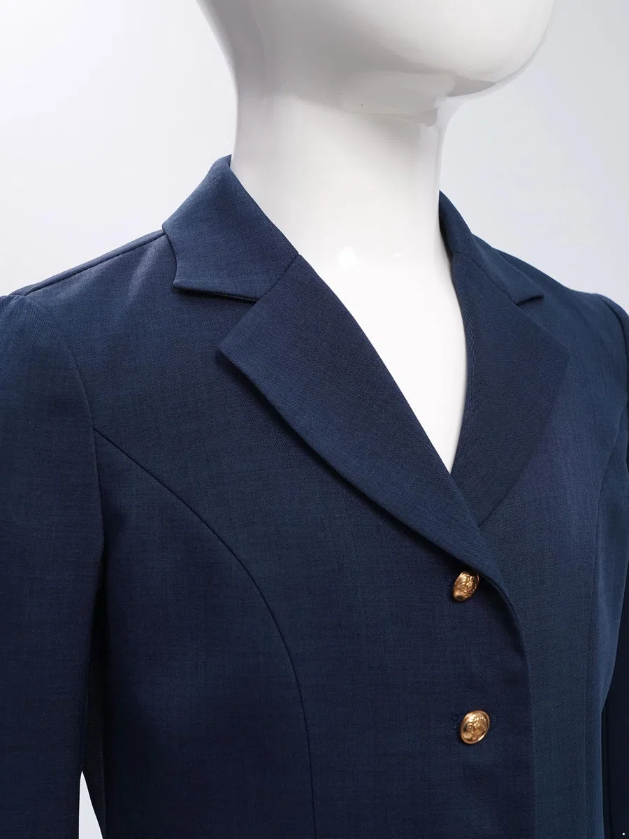 FEESHOW Giacca Elegante con Volant Bambine Giacca Completto Maniche Lunghe Trench Coat con Tasche Laterali Formale Bambine Primavera E Autunno