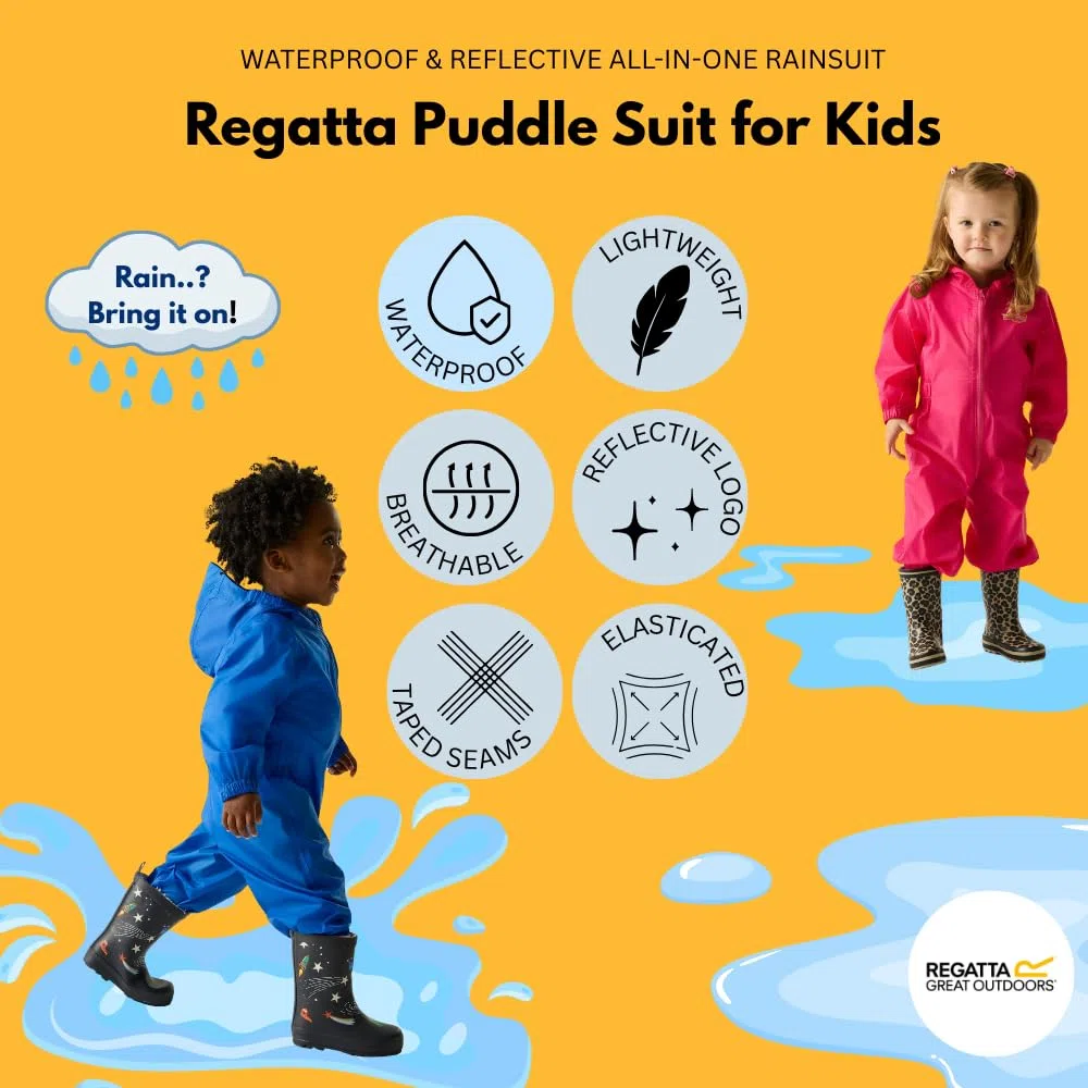 Regatta Puddle V Kids Puddle Suit Unisex - Bambini e ragazzi (Pacco da 1)