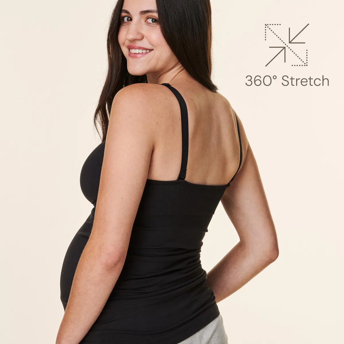 Basics by Bravado, canotta da donna senza cuciture, per allattamento, con spalline regolabili, S-XXL