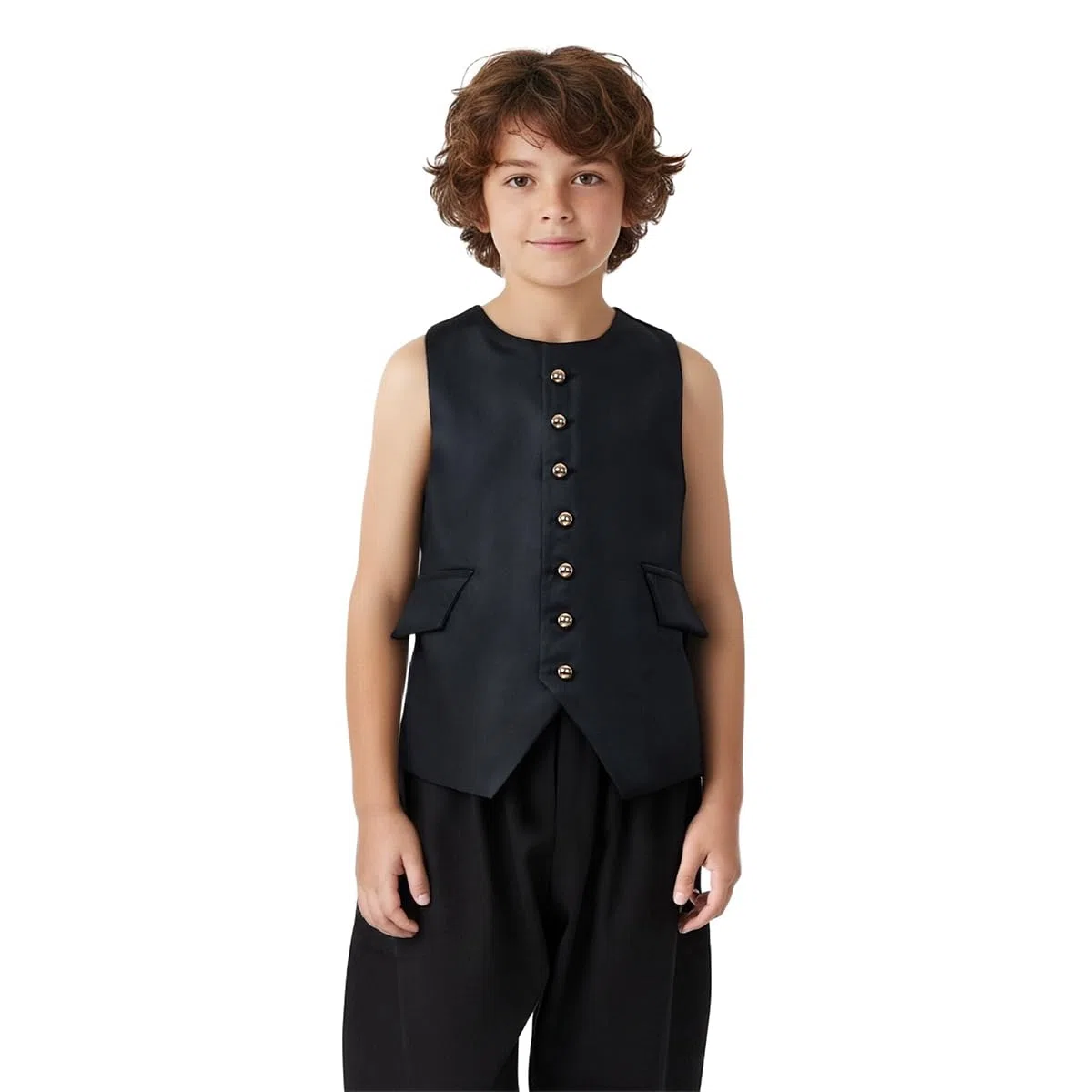 BPURB Ragazzi vittoriani Gilet da abito per bambini Gilet storico coloniale Costume da guerra rivoluzionaria per la festa di nozze