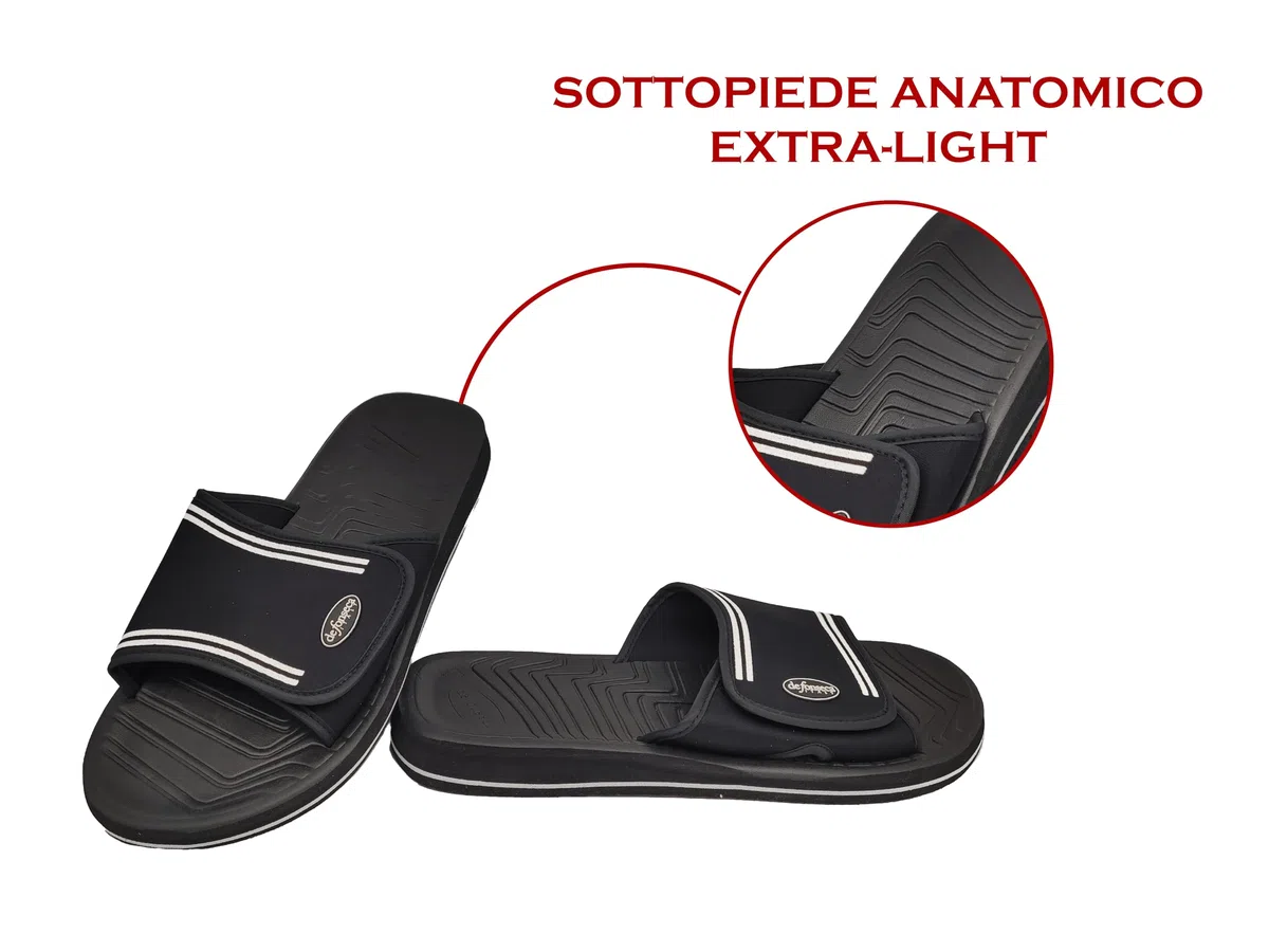 DeFonseca Classiche Ciabatte Uomo Pantofole Extra Light e Fondo AntiGraffio Slippers da Casa, Mare e Giardino
