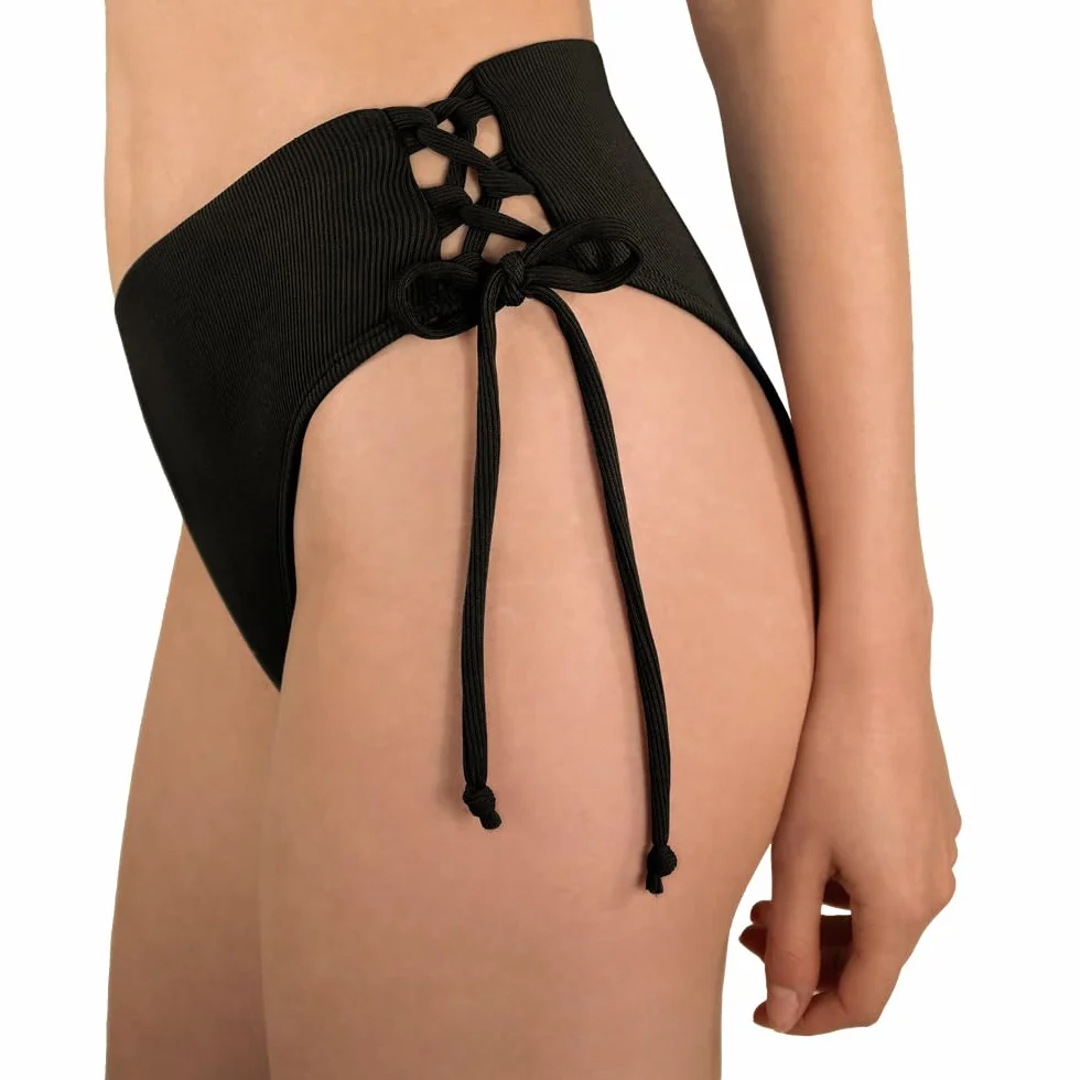 MYLILY | Slip mestruali Donna Costume | Costume da Bagno mestruale a Coste | Costume Ciclo mestruale Donna con Allacciatura | Costumi assorbenti per Ciclo