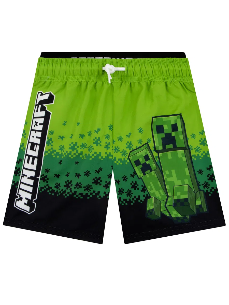 MINECRAFT Costume Piscina Bambino, Boxer Mare Bambino Creeper, Costume Nuoto Ragazzo Gamer