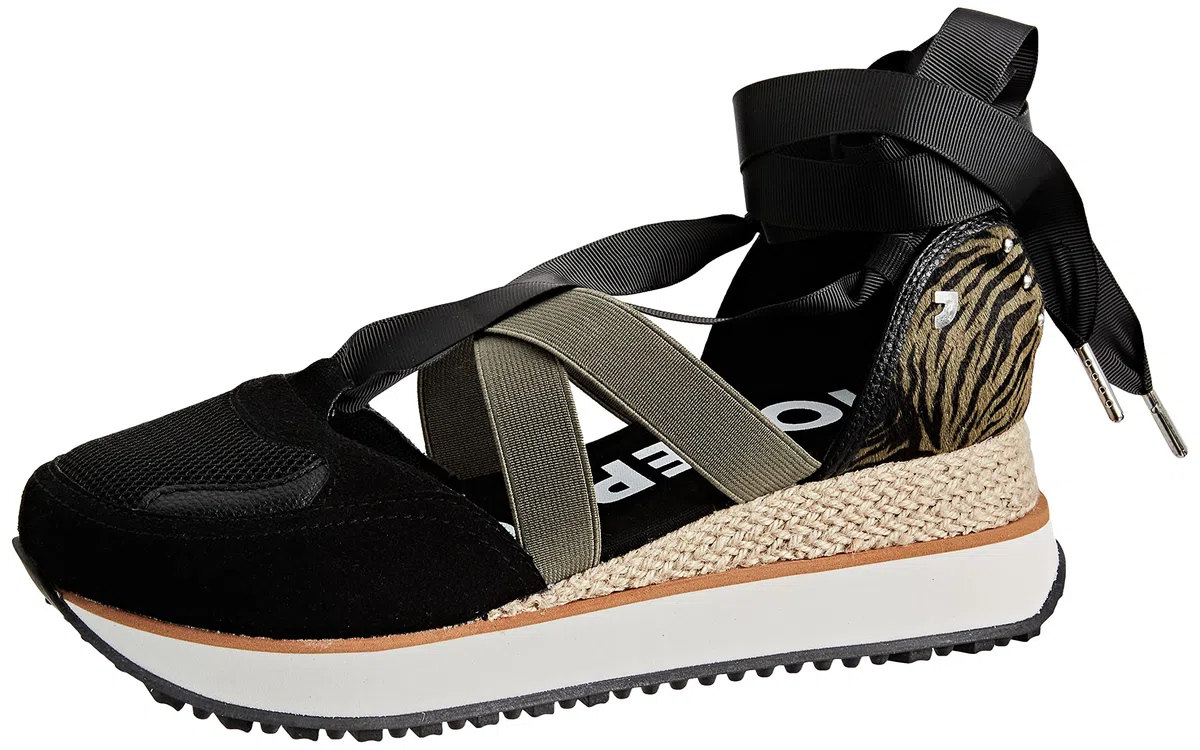 Sneakers Nere Tipo Espadrillas da Donna SETTALA