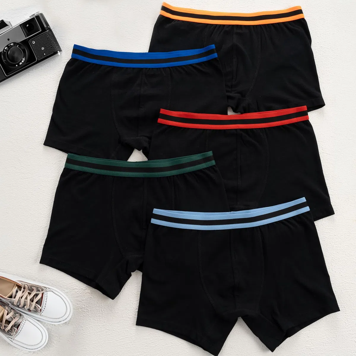 LOREZA ® 5/10 Boxer per Ragazzi Intimo Cotone Bambino Mutande 2 a 15 Anni