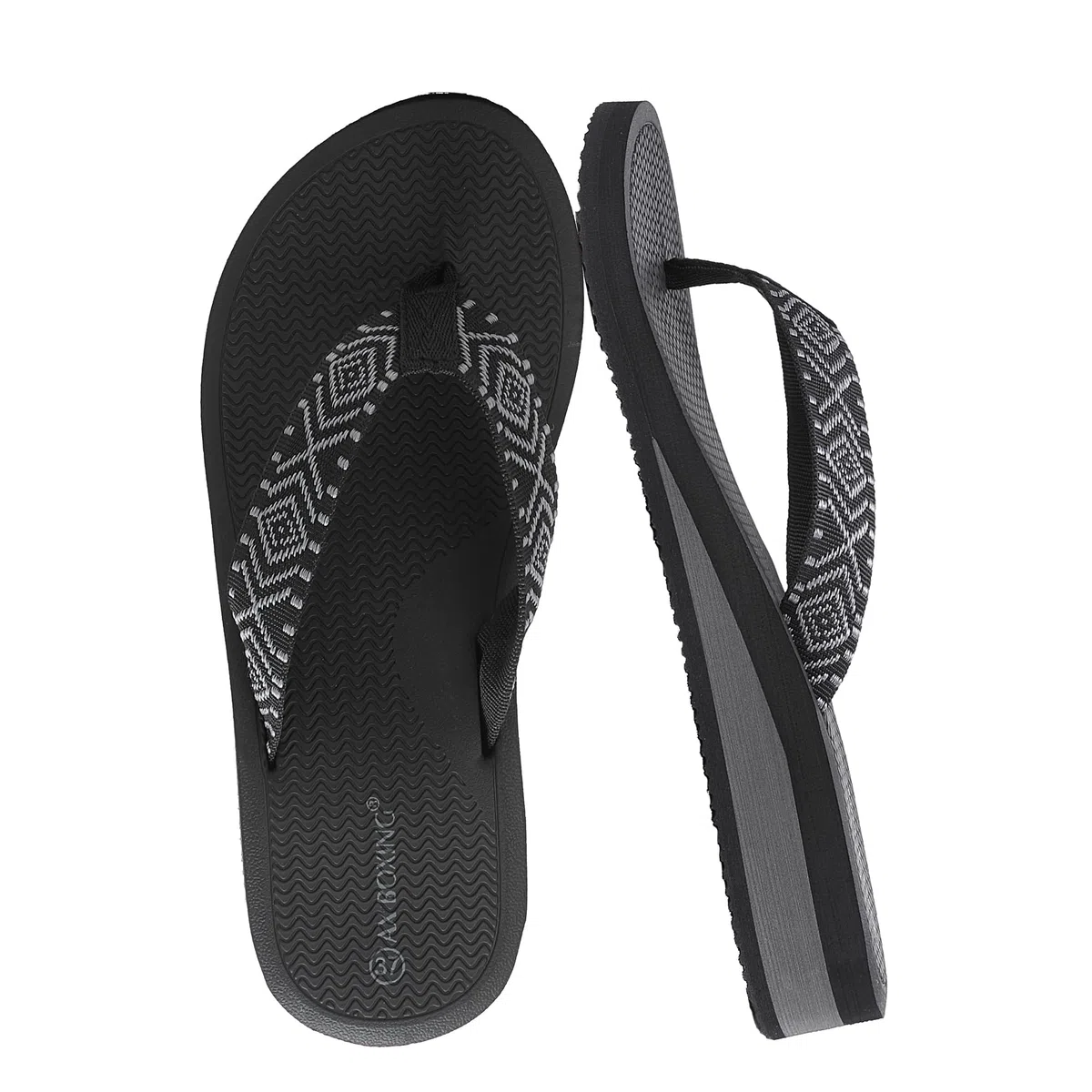 AX BOXING Infradito Donna Zeppa Leggero Ciabatte Wedge Sandali Estive Platform Comodi Pantofole per Mare Spiaggia e Piscina Interno Esterno 36-41 EU