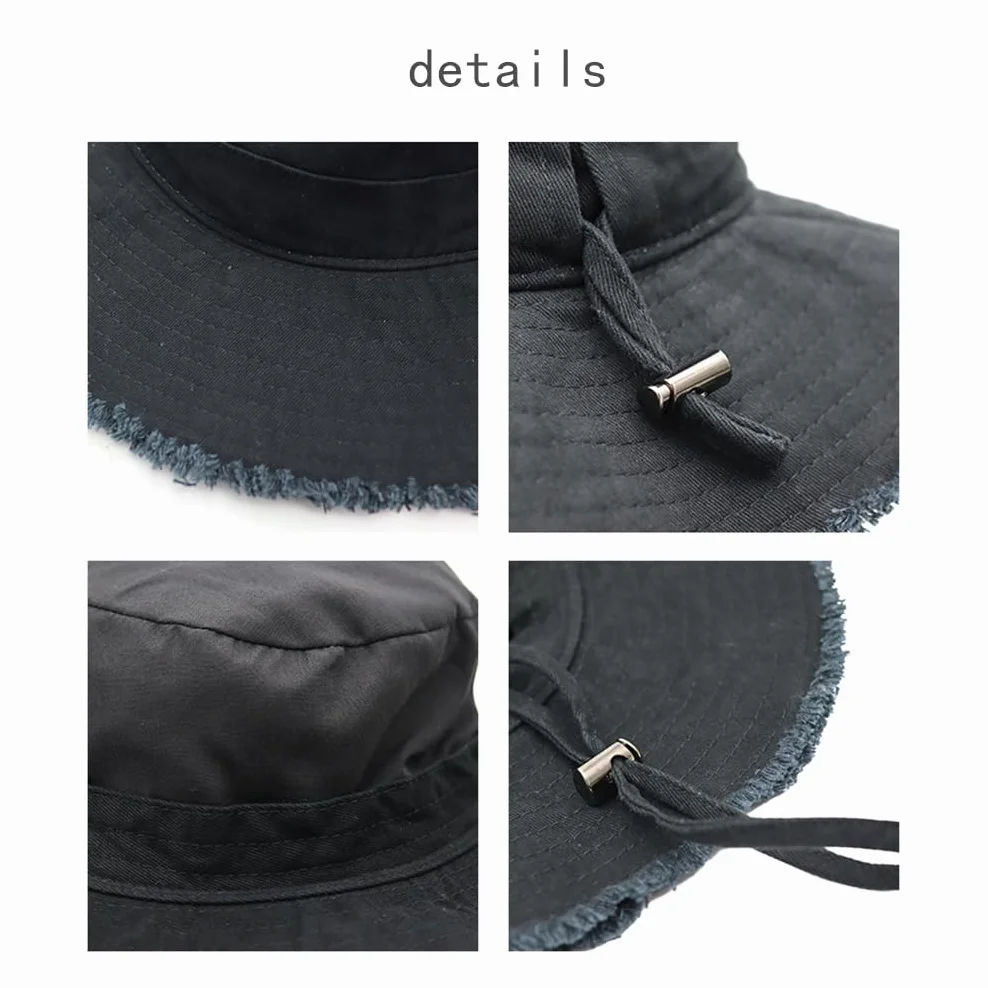 Cappello da sole da donna da uomo, cappello anti UV UPF 50+ estate cappello a secchiello pieghevole cappello da pescatore a tesa larga berretto visiera capelina spiaggia cappello giungla