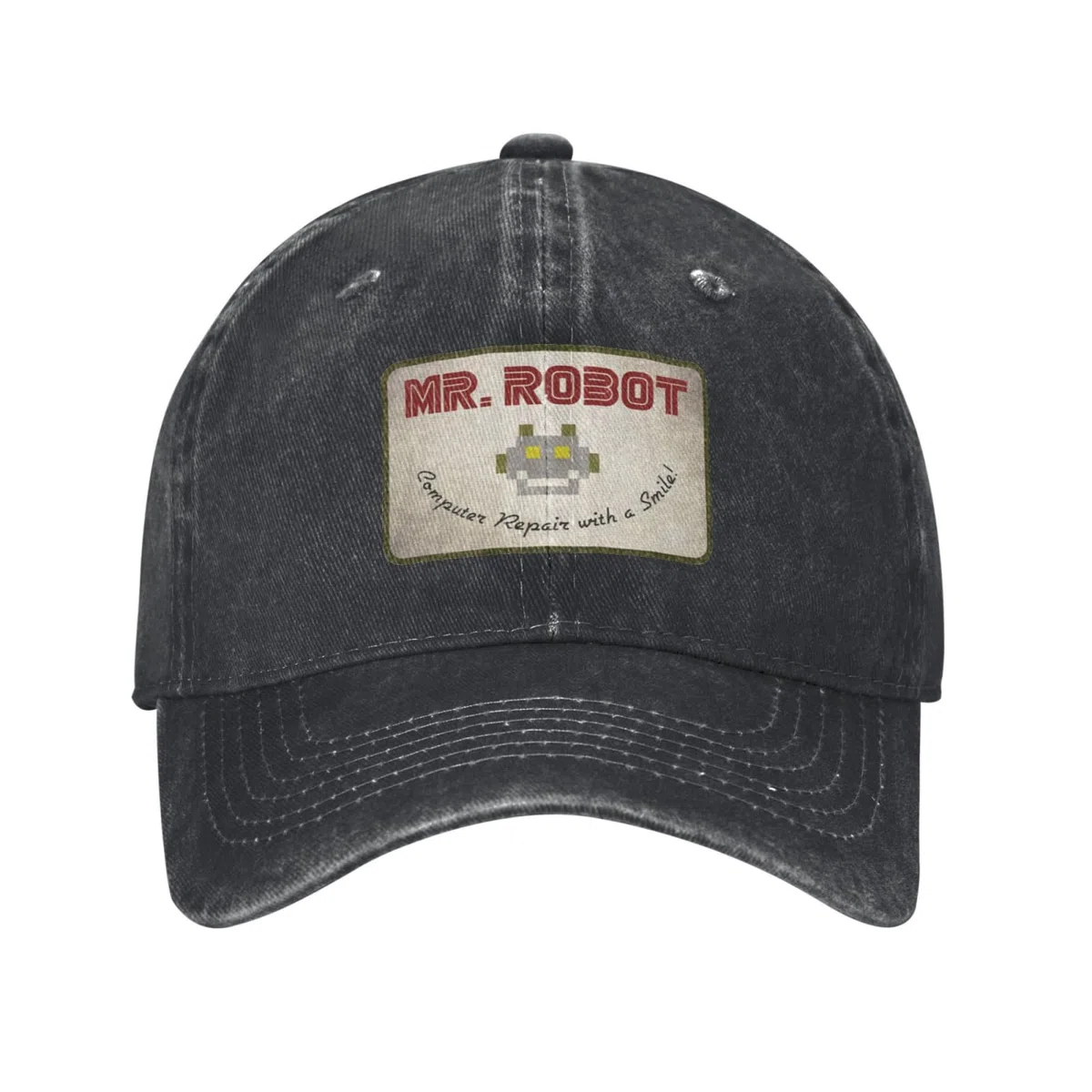 Cappello da Baseball Anime Funny Mr Robot Custom Retro Cowboy Washed for Men Denim Sun Hat Hip Hop Peaked cap Regali