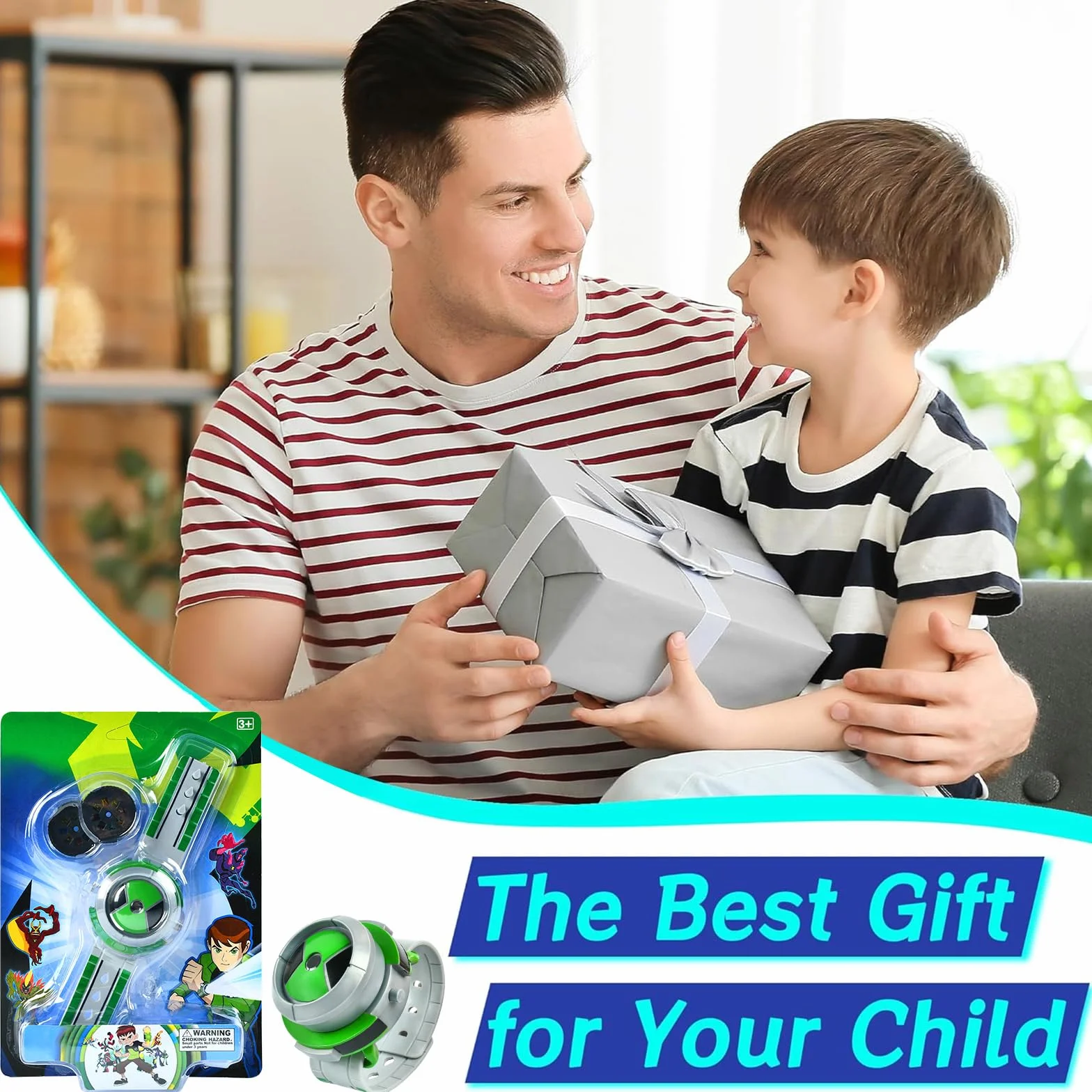 Orologio Bambino Cartoni Animati, Orologio Proiettore Bambini, Orologio da Polso Proiettore, Orologio Giocattolo per Bambini,con 8 Motivi di Proiezione,per Giochi di Ruolo per Ragazzi e Ragazze